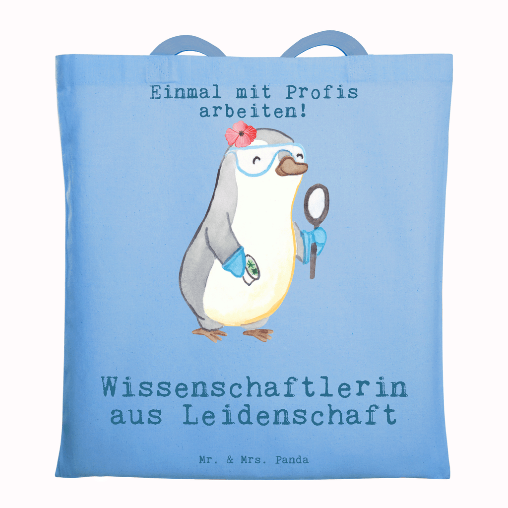 Tragetasche Wissenschaftlerin aus Leidenschaft Beuteltasche, Beutel, Einkaufstasche, Jutebeutel, Stoffbeutel, Tasche, Shopper, Umhängetasche, Strandtasche, Schultertasche, Stofftasche, Tragetasche, Badetasche, Jutetasche, Einkaufstüte, Laptoptasche, Beruf, Ausbildung, Jubiläum, Abschied, Rente, Kollege, Kollegin, Geschenk, Schenken, Arbeitskollege, Mitarbeiter, Firma, Danke, Dankeschön, Wissenschaftlerin, Forscherin, Akademikerin, Universität, Forschungseinrichtung