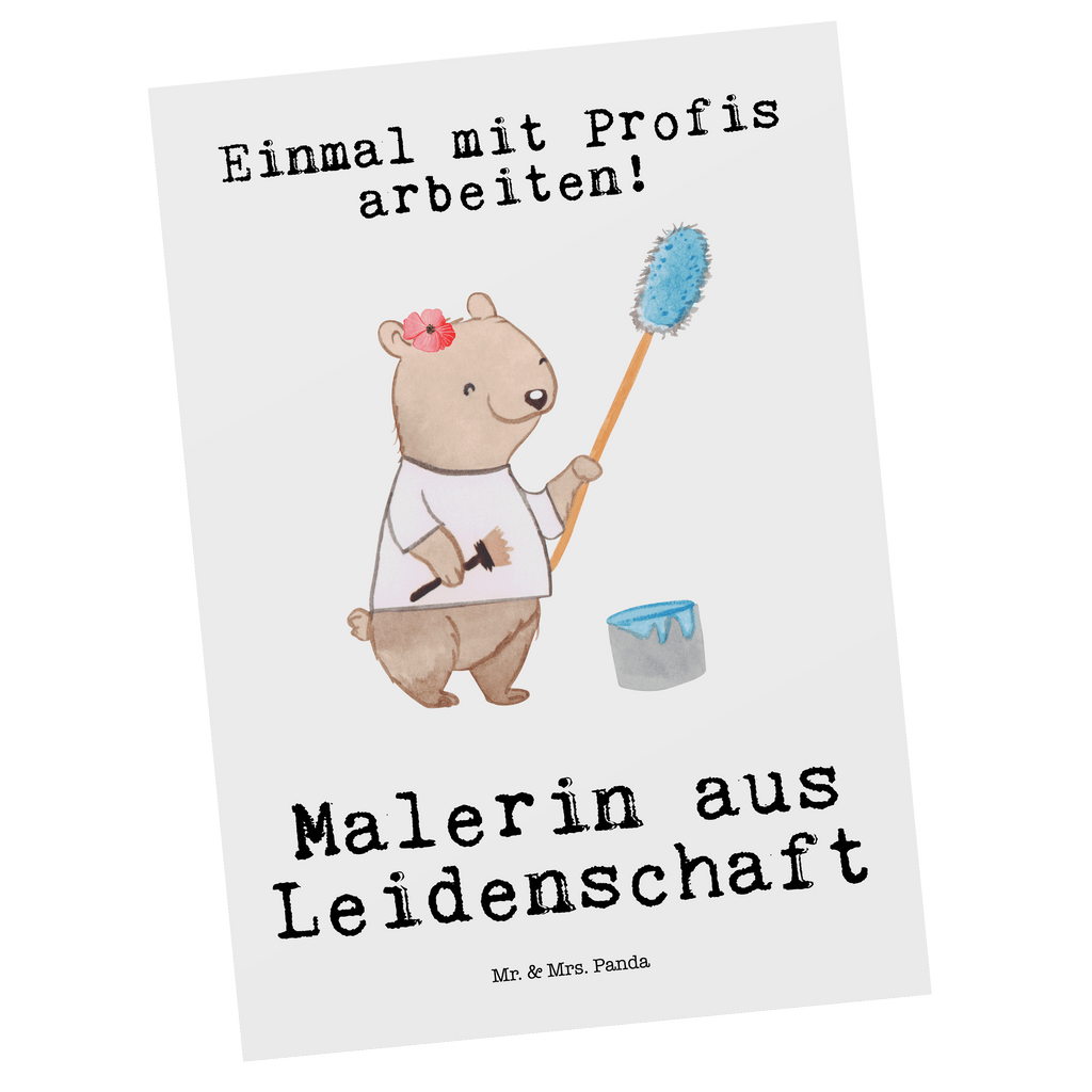 Postkarte Malerin aus Leidenschaft Postkarte, Karte, Geschenkkarte, Grußkarte, Einladung, Ansichtskarte, Geburtstagskarte, Einladungskarte, Dankeskarte, Ansichtskarten, Einladung Geburtstag, Einladungskarten Geburtstag, Beruf, Ausbildung, Jubiläum, Abschied, Rente, Kollege, Kollegin, Geschenk, Schenken, Arbeitskollege, Mitarbeiter, Firma, Danke, Dankeschön, Maler, Malermeisterin, Gesellenprüfung, Meisterprüfung, Malerbetrieb