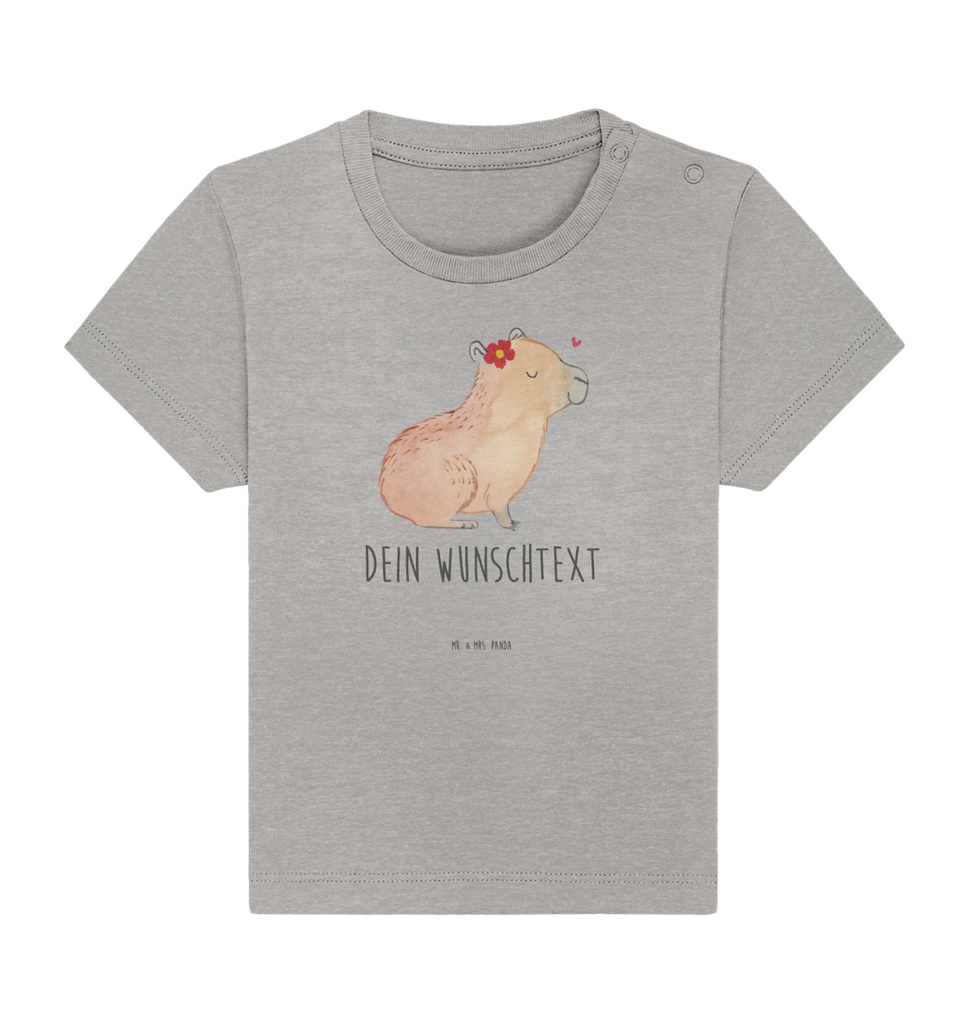Personalisiertes Baby Shirt Capybara Blume Personalisiertes Baby T-Shirt, Personalisiertes Jungen Baby T-Shirt, Personalisiertes Mädchen Baby T-Shirt, Personalisiertes Shirt, Tiermotive, Gute Laune, lustige Sprüche, Tiere, Capybara