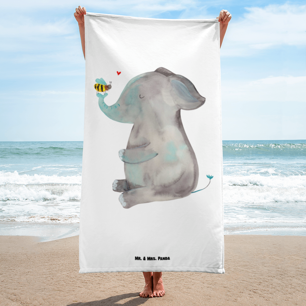 XL Badehandtuch Elefant Biene Handtuch, Badetuch, Duschtuch, Strandtuch, Saunatuch, Tiermotive, Gute Laune, lustige Sprüche, Tiere, Elefant, Biene, Liebe, Liebesbeweis, Jahrestag, Liebesgeschenk, Heiratsantrag, Hochzeitsgeschenk, Liebesspruch