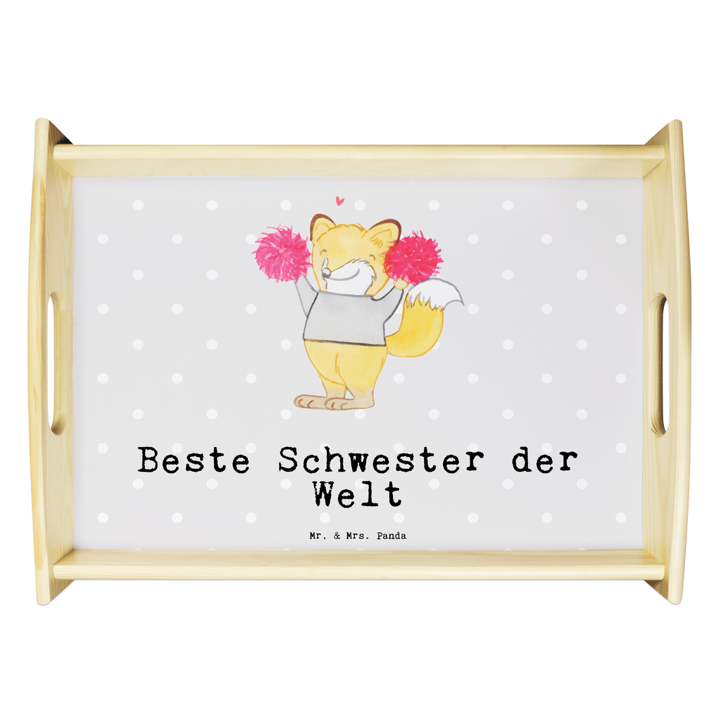 Serviertablett Fuchs Beste Schwester der Welt Serviertablett, Tablett, Holztablett, Küchentablett, Dekotablett, Frühstückstablett, für, Dankeschön, Geschenk, Schenken, Geburtstag, Geburtstagsgeschenk, Geschenkidee, Danke, Bedanken, Mitbringsel, Freude machen, Geschenktipp, Schwester, Geschwister, Schwesterherz, Sister, Familie, Kleinigkeit, Beste, Tochter