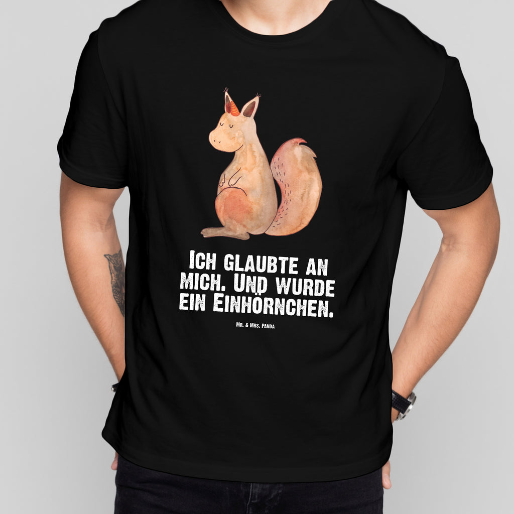 T-Shirt Standard Einhörnchen Glaube T-Shirt, Shirt, Tshirt, Lustiges T-Shirt, T-Shirt mit Spruch, Party, Junggesellenabschied, Jubiläum, Geburstag, Herrn, Damen, Männer, Frauen, Schlafshirt, Nachthemd, Sprüche, Einhorn, Einhörner, Einhorn Deko, Pegasus, Unicorn, Einhörnchen, Eichhörnchen, Eichhorn