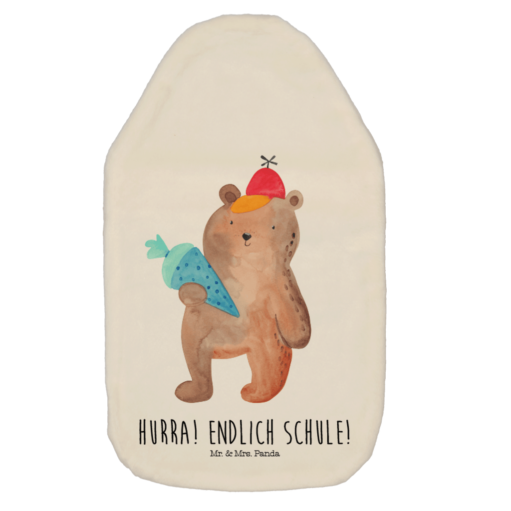 Wärmflasche Bär Schultüte Wärmekissen, Kinderwärmflasche, Körnerkissen, Wärmflaschenbezug, Wärmflasche mit Bezug, Wärmflasche, Bettflasche, Kleine Wärmflasche, Bär, Teddy, Teddybär, Bär Motiv, Schultüte, Erster Schultag Geschenk, Einschulung Geschenk, Schule Geschenk, Grundschule, Schulanfang, Schulbeginn