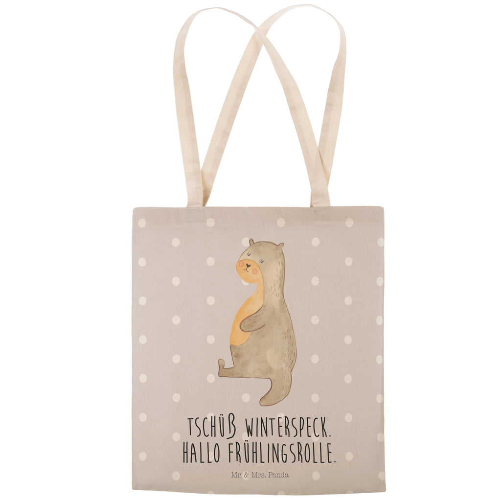 Einkaufstasche Otter Bauch Tragetasche, Tasche, Beutel, Stofftasche, Baumwolltasche, Umhängetasche, Shopper, Einkaufstasche, Beuteltasche, Otter, Fischotter, Seeotter, Otter Seeotter See Otter