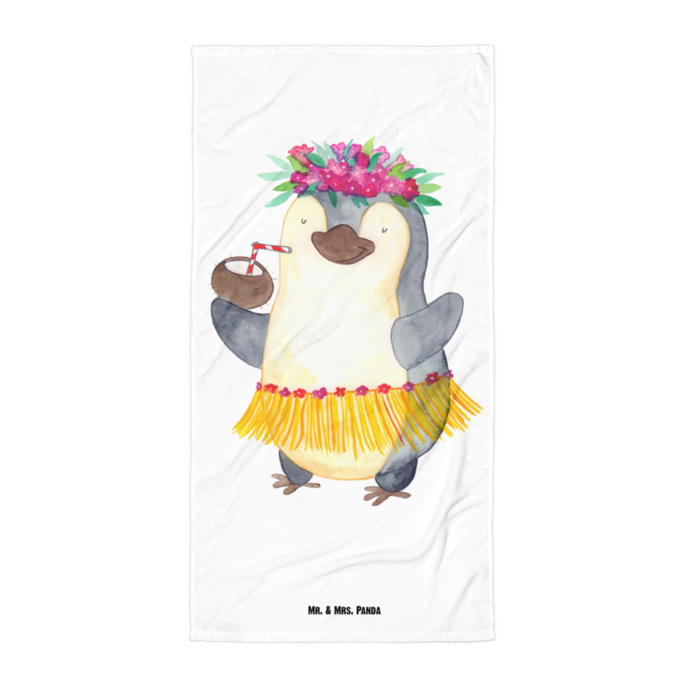 XL Badehandtuch Pinguin Kokosnuss Handtuch, Badetuch, Duschtuch, Strandtuch, Saunatuch, Pinguin, Aloha, Hawaii, Urlaub, Kokosnuss, Pinguine