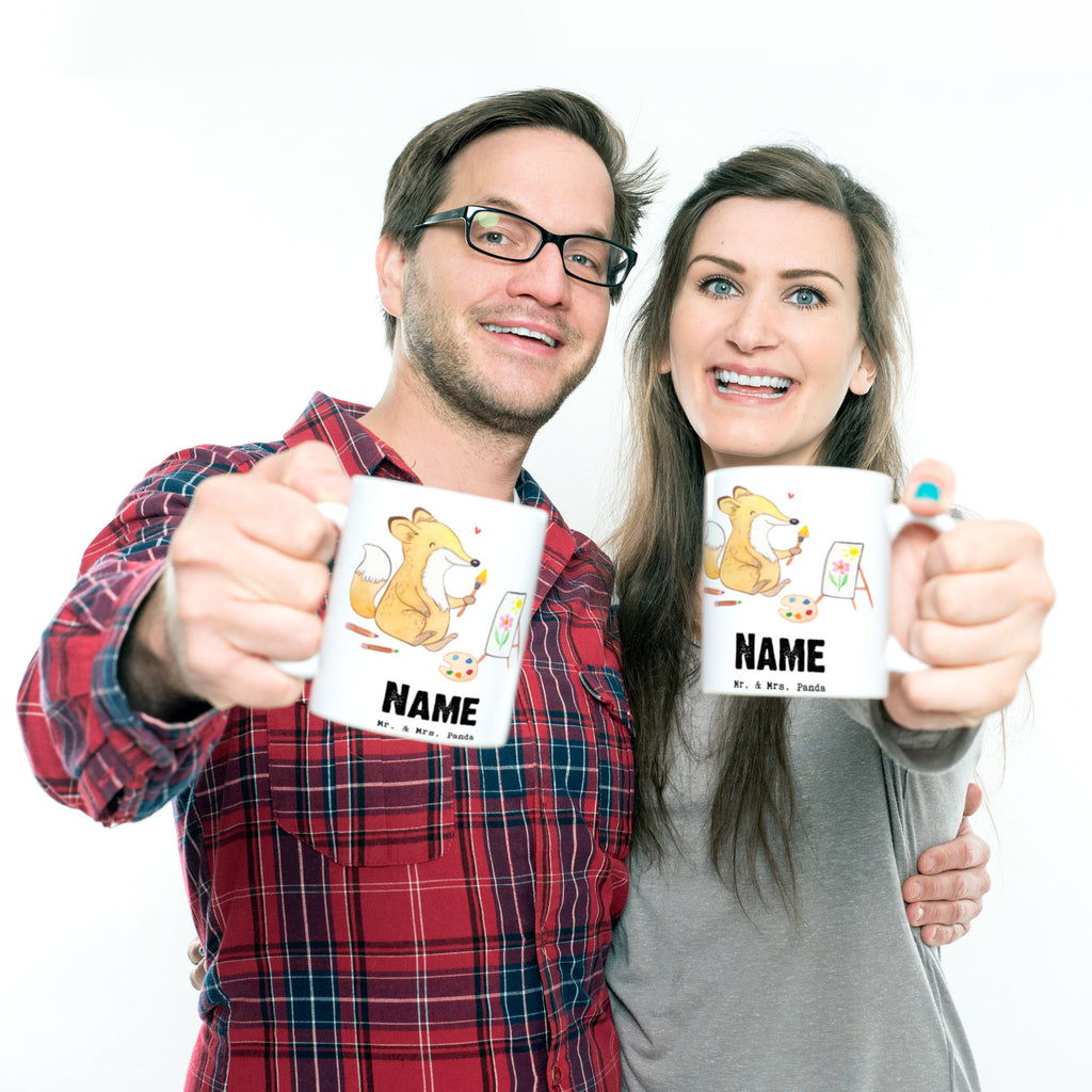 Personalisierte Tasse Fuchs  Malen Tage Personalisierte Tasse, Namenstasse, Wunschname, Personalisiert, Tasse, Namen, Drucken, Tasse mit Namen, Geschenk, Sport, Sportart, Hobby, Schenken, Danke, Dankeschön, Auszeichnung, Gewinn, Sportler, Malen, Zeichnen, Hobbyzeichner, Künstler, Künstlerin