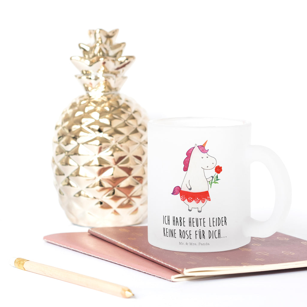 Teetasse Einhorn Dame Teetasse, Teeglas, Teebecher, Tasse mit Henkel, Tasse, Glas Teetasse, Teetasse aus Glas, Einhorn, Einhörner, Einhorn Deko, Pegasus, Unicorn, Dame, Lady, feine Dame, Freundin, Frau, Bachelor, Bachelorette, Abfuhr, Schluss machen, Trennung