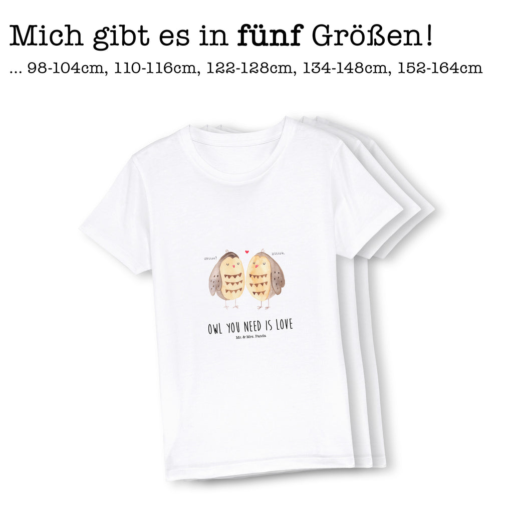 Organic Kinder T-Shirt Eulen Liebe Kinder T-Shirt, Kinder T-Shirt Mädchen, Kinder T-Shirt Jungen, Eule, Eule Deko, Liebe, Hochzeit Spruch, Owl, All you need is love, Liebe Spruch, Freundin Geschenk, Freund, Wortspiel lustig