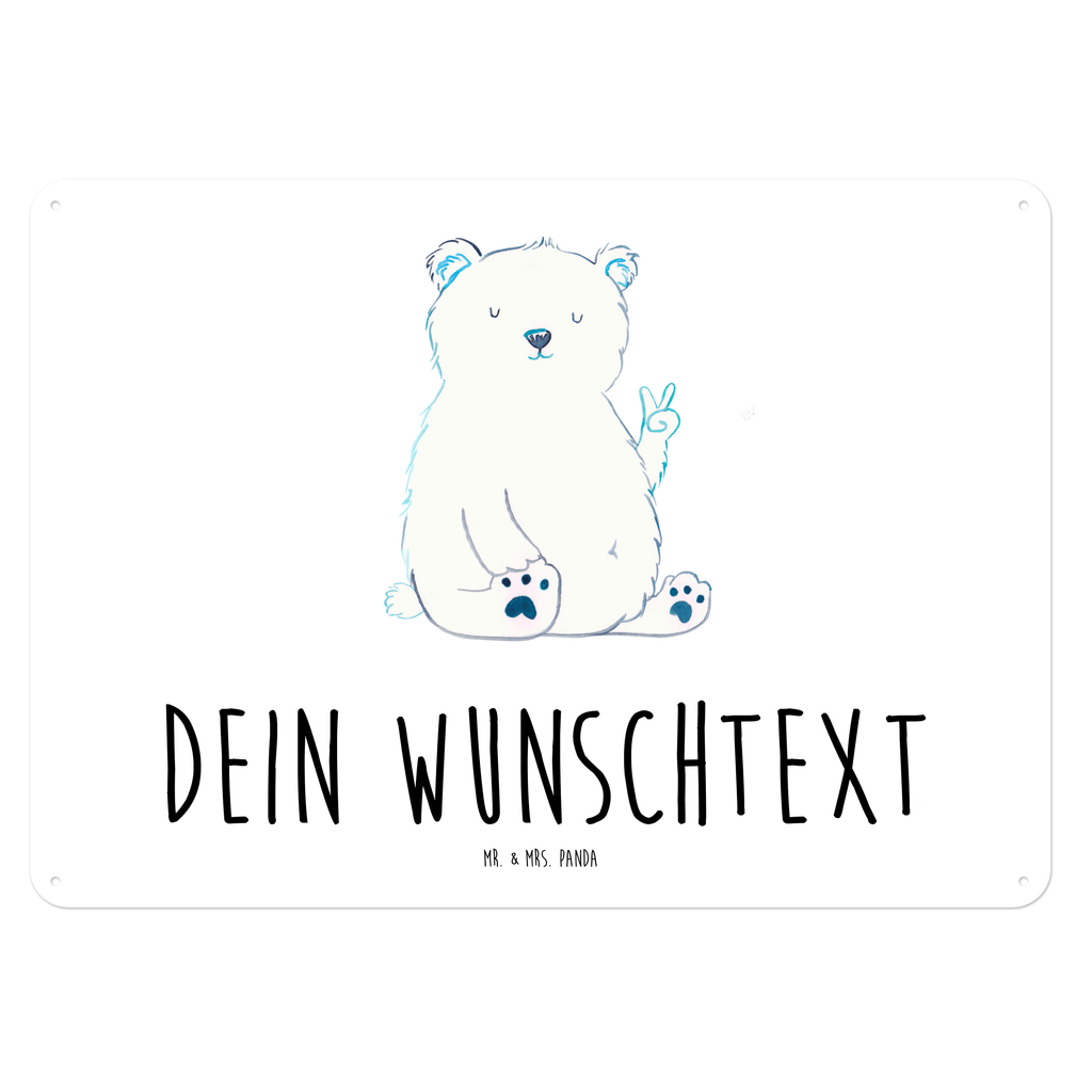 Personalisiertes Blechschild Eisbär Faul Blechschild, Metallschild, Geschenk Schild, Schild, Magnet-Metall-Schild, Deko Schild, Wandschild, Wand-Dekoration, Türschild, Bär, Teddy, Teddybär, Eisbär, Nordpol, Faul, Entspannen, Relaxen, Büro, Arbeit, Bürojob, Arbeitsplatz, Homeoffice