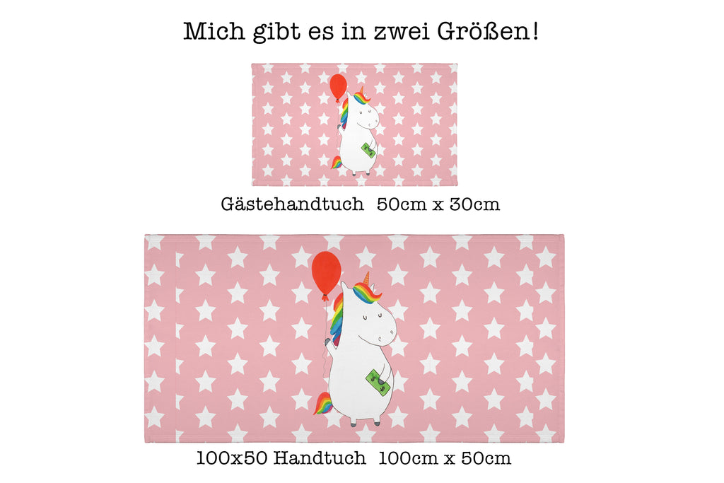 Handtuch Einhorn Luftballon Gästetuch, Reisehandtuch, Sport Handtuch, Frottier, Kinder Handtuch, Einhorn, Einhörner, Einhorn Deko, Pegasus, Unicorn, Luftballon, Geld, Lebenslust, Freude, Geschenk, Freundin