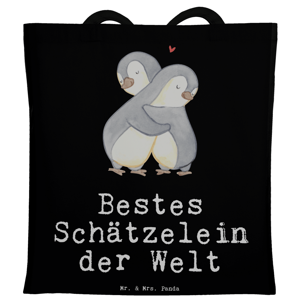 Tragetasche Pinguin Bestes Schätzelein der Welt Beuteltasche, Beutel, Einkaufstasche, Jutebeutel, Stoffbeutel, Tasche, Shopper, Umhängetasche, Strandtasche, Schultertasche, Stofftasche, Tragetasche, Badetasche, Jutetasche, Einkaufstüte, Laptoptasche, für, Dankeschön, Geschenk, Schenken, Geburtstag, Geburtstagsgeschenk, Geschenkidee, Danke, Bedanken, Mitbringsel, Freude machen, Geschenktipp, Schätzelein, Schätzchen, Schatz, Schatzi, Ehemann, Ehefrau, Freundin, Freund, Frau, Mann, Kosename, Hochzeitstag