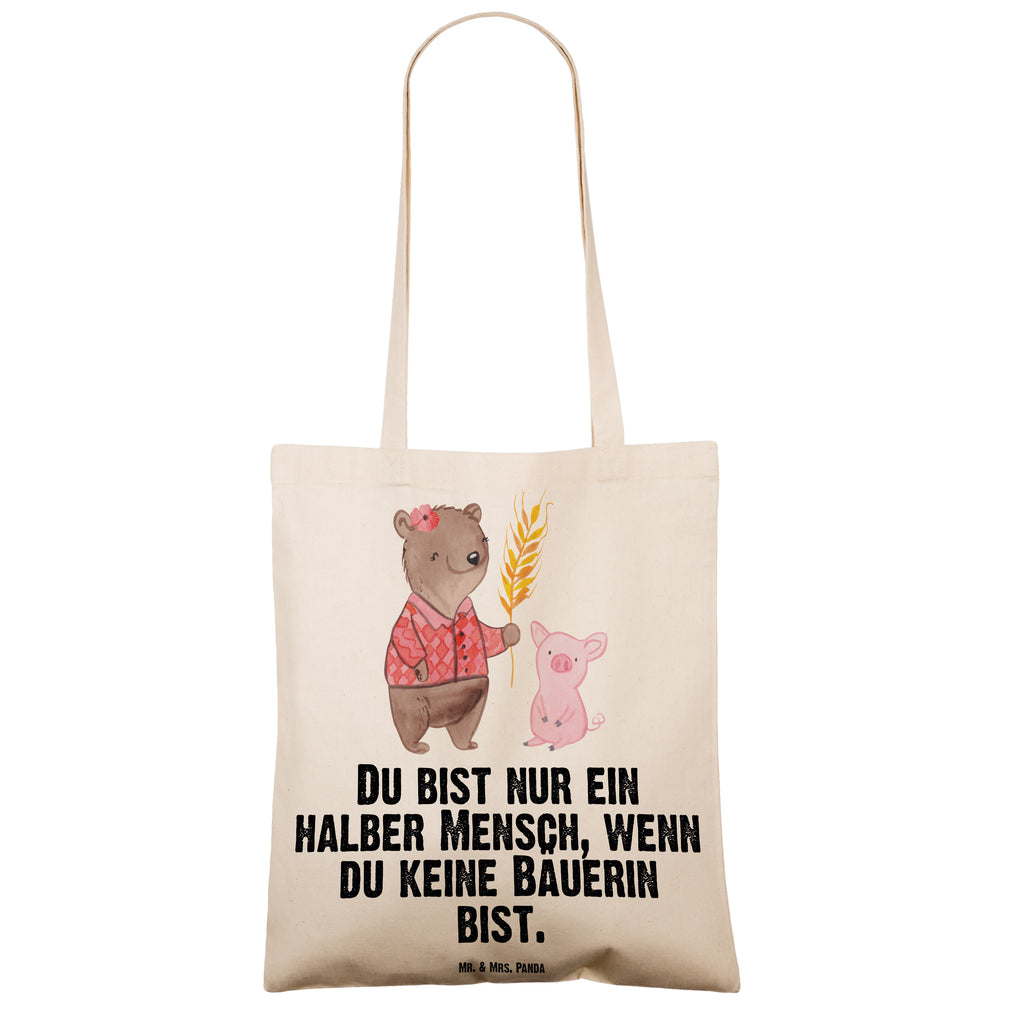 Tragetasche Bäuerin mit Herz Beuteltasche, Beutel, Einkaufstasche, Jutebeutel, Stoffbeutel, Tasche, Shopper, Umhängetasche, Strandtasche, Schultertasche, Stofftasche, Tragetasche, Badetasche, Jutetasche, Einkaufstüte, Laptoptasche, Beruf, Ausbildung, Jubiläum, Abschied, Rente, Kollege, Kollegin, Geschenk, Schenken, Arbeitskollege, Mitarbeiter, Firma, Danke, Dankeschön, Landwirtin, Bäuerin, Tierwirtin, Agronomin, Farmerin, Bauernhof