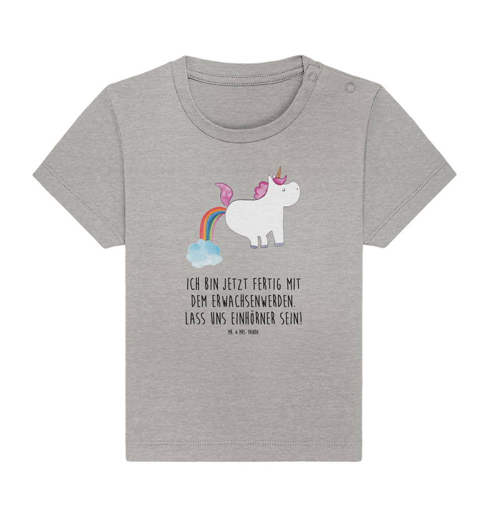 Organic Baby Shirt Einhorn Pupsen Baby T-Shirt, Jungen Baby T-Shirt, Mädchen Baby T-Shirt, Shirt, Einhorn, Einhörner, Einhorn Deko, Pegasus, Unicorn, Pups, Regenbogen, Glitzer, Einhornpower, Erwachsenwerden, Spaß, lustig, Freundin