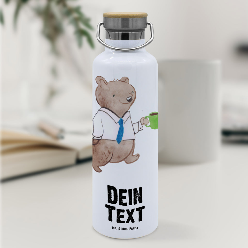 Personalisierte Trinkflasche Moderator mit Herz Personalisierte Trinkflasche, Trinkflasche mit Namen, Trinkflasche bedrucken, Flasche personalisiert, Trinkflasch mit Aufdruck, Trinkflasche Werbegeschenk, Namensaufdruck Trinkflasche, Sportflasche personalisiert, Trinkflasche Sport, Beruf, Ausbildung, Jubiläum, Abschied, Rente, Kollege, Kollegin, Geschenk, Schenken, Arbeitskollege, Mitarbeiter, Firma, Danke, Dankeschön