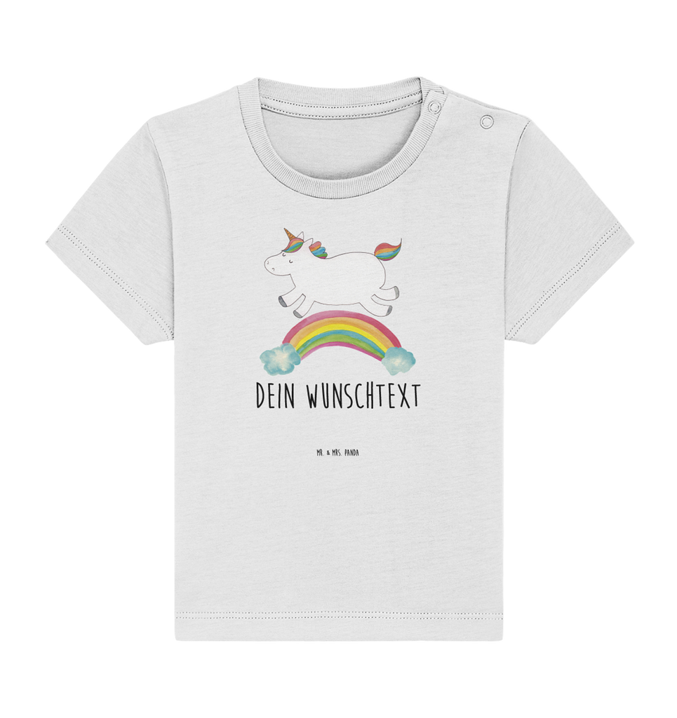 Personalisiertes Baby Shirt Einhorn Regenbogen Personalisiertes Baby T-Shirt, Personalisiertes Jungen Baby T-Shirt, Personalisiertes Mädchen Baby T-Shirt, Personalisiertes Shirt, Einhorn, Einhörner, Einhorn Deko, Pegasus, Unicorn, Regenbogen, Glitzer, Einhornpower, Erwachsenwerden, Einhornautobahn