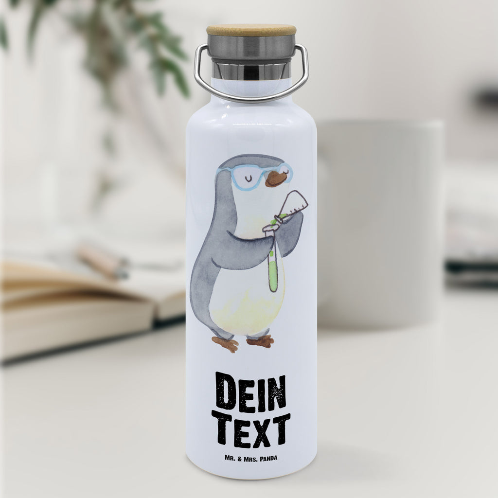 Personalisierte Trinkflasche Chemielaborant mit Herz Personalisierte Trinkflasche, Trinkflasche mit Namen, Trinkflasche bedrucken, Flasche personalisiert, Trinkflasch mit Aufdruck, Trinkflasche Werbegeschenk, Namensaufdruck Trinkflasche, Sportflasche personalisiert, Trinkflasche Sport, Beruf, Ausbildung, Jubiläum, Abschied, Rente, Kollege, Kollegin, Geschenk, Schenken, Arbeitskollege, Mitarbeiter, Firma, Danke, Dankeschön, Chemiker, Chemielaborant, Naturwissenschaftler, Labor, Studium, Forschung, Wissenschaftler