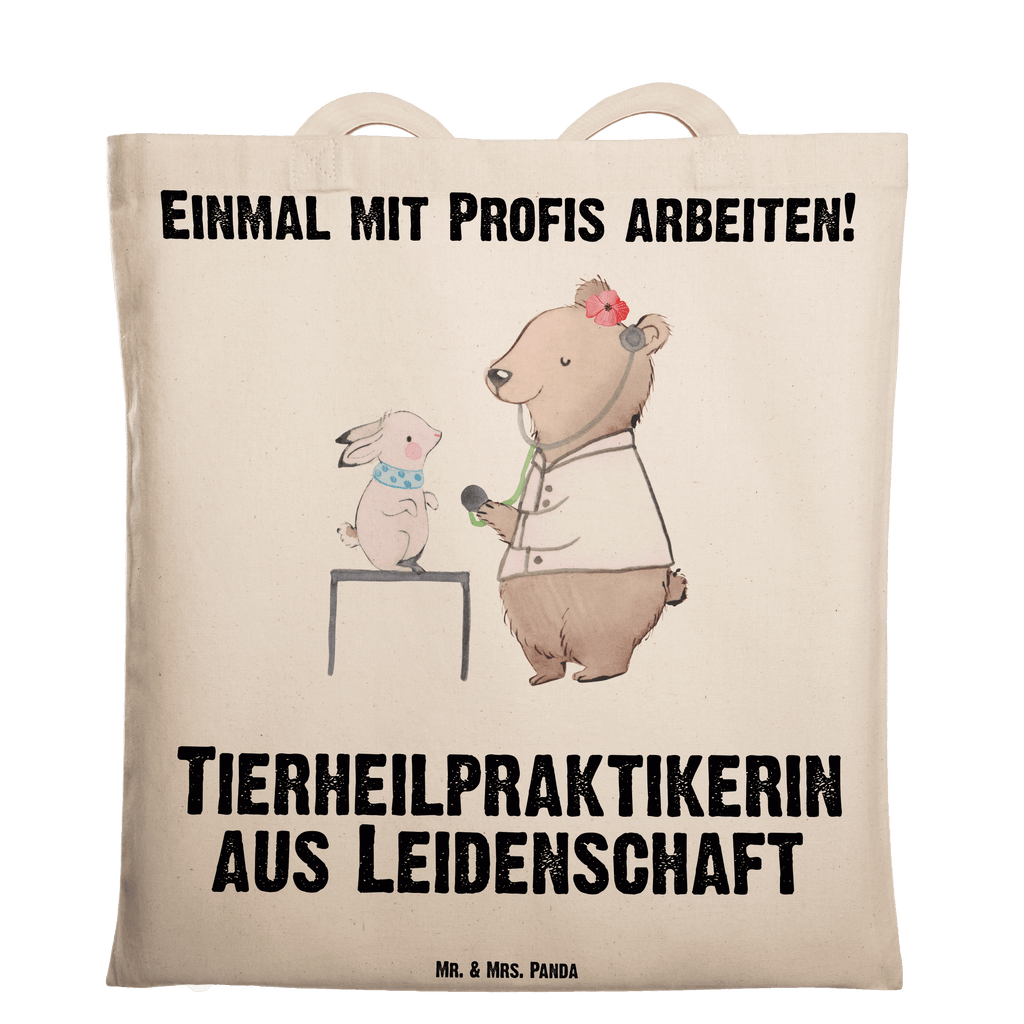 Tragetasche Tierheilpraktikerin aus Leidenschaft Beuteltasche, Beutel, Einkaufstasche, Jutebeutel, Stoffbeutel, Tasche, Shopper, Umhängetasche, Strandtasche, Schultertasche, Stofftasche, Tragetasche, Badetasche, Jutetasche, Einkaufstüte, Laptoptasche, Beruf, Ausbildung, Jubiläum, Abschied, Rente, Kollege, Kollegin, Geschenk, Schenken, Arbeitskollege, Mitarbeiter, Firma, Danke, Dankeschön