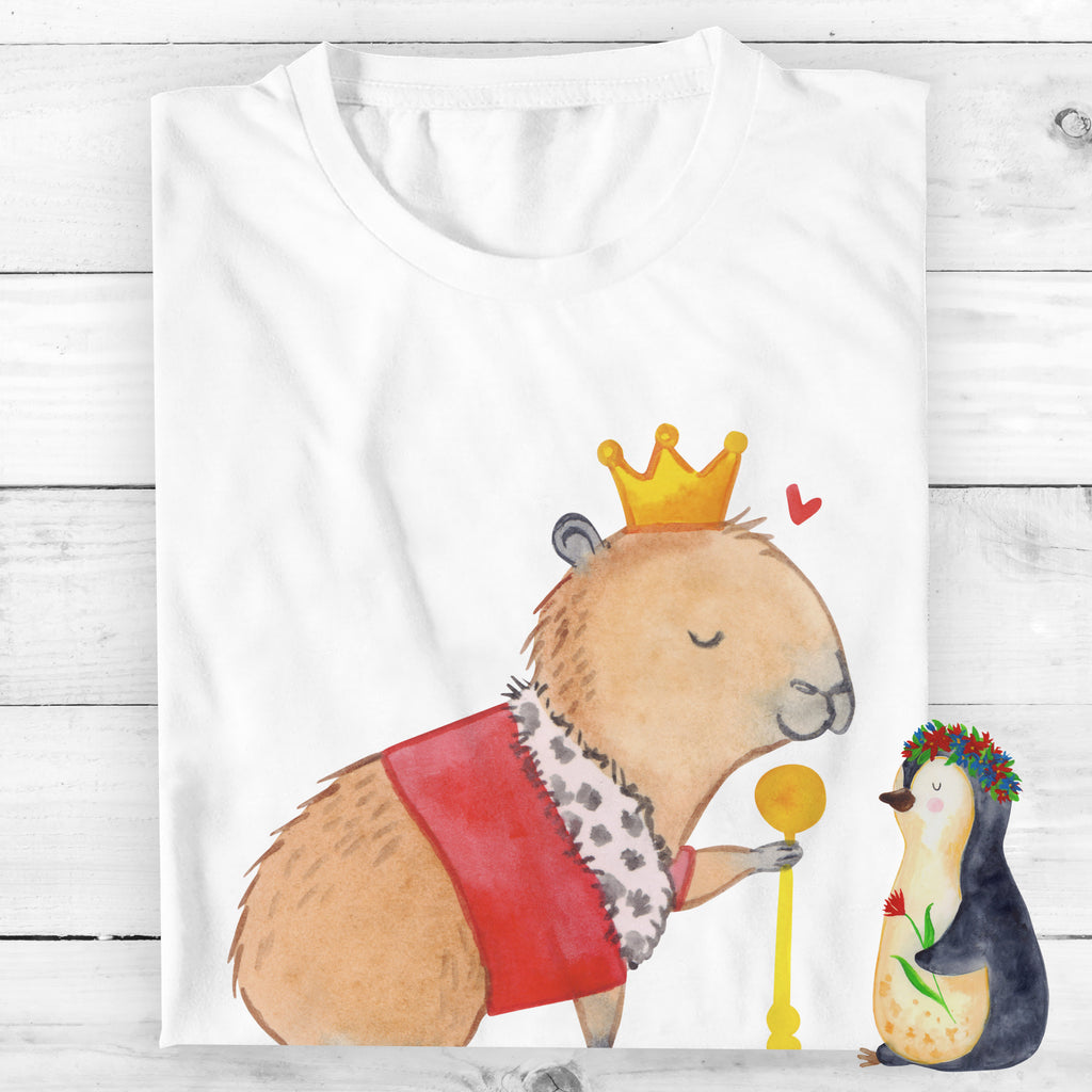 Personalisiertes T-Shirt Capybara König T-Shirt Personalisiert, T-Shirt mit Namen, T-Shirt mit Aufruck, Männer, Frauen, Tiermotive, Gute Laune, lustige Sprüche, Tiere, Capybara, König