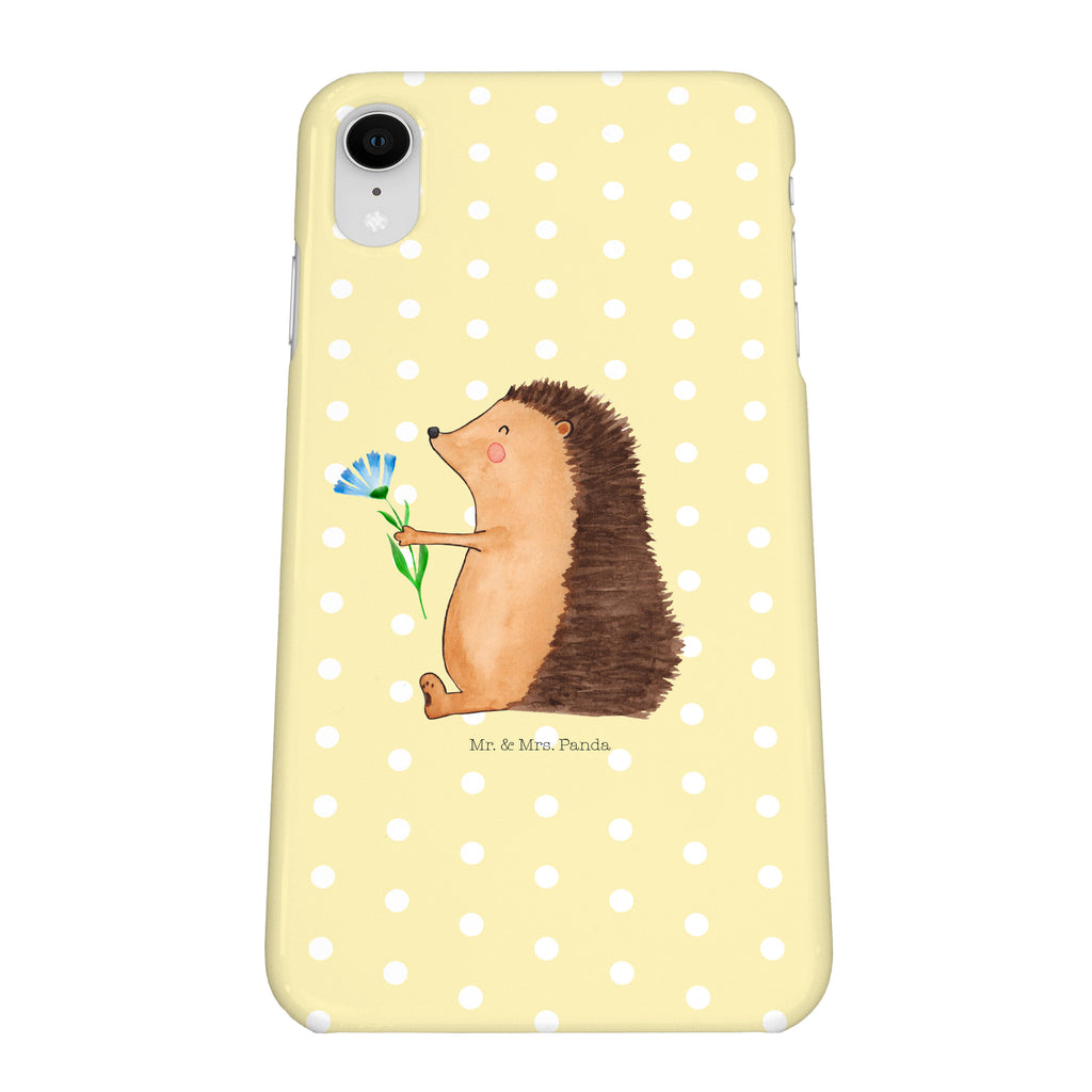 Handyhülle Igel Blumen Handyhülle, Handycover, Cover, Handy, Hülle, Iphone 10, Iphone X, Tiermotive, Gute Laune, lustige Sprüche, Tiere, Igel, Gute Besserung, Genesungswünsche, Krankheit, Krankenhaus, krank, Besuch