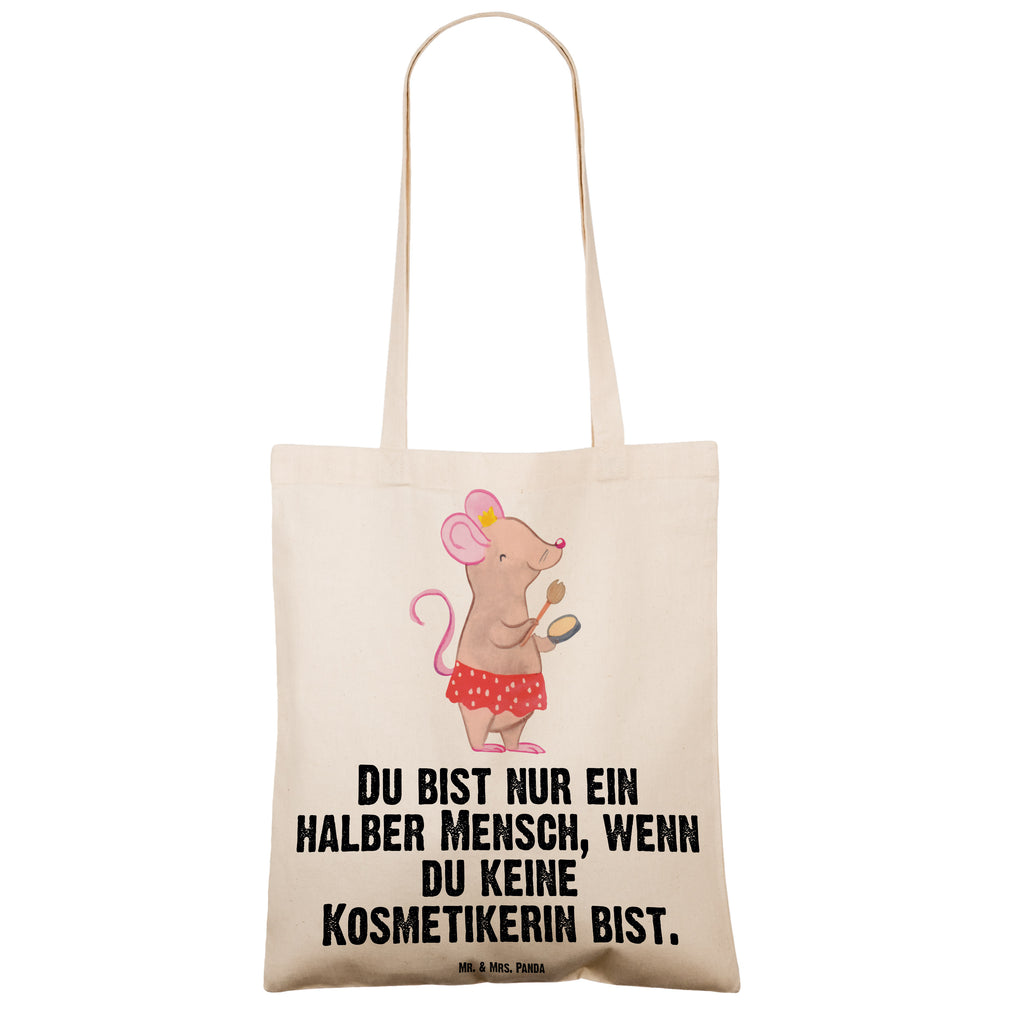 Tragetasche Kosmetikerin mit Herz Beuteltasche, Beutel, Einkaufstasche, Jutebeutel, Stoffbeutel, Tasche, Shopper, Umhängetasche, Strandtasche, Schultertasche, Stofftasche, Tragetasche, Badetasche, Jutetasche, Einkaufstüte, Laptoptasche, Beruf, Ausbildung, Jubiläum, Abschied, Rente, Kollege, Kollegin, Geschenk, Schenken, Arbeitskollege, Mitarbeiter, Firma, Danke, Dankeschön, Kosmetikerin, Make Up Artist, Maskenbildnerin, Visagistin, Beauty Salon, Kosmetikstudio, Eröffnung