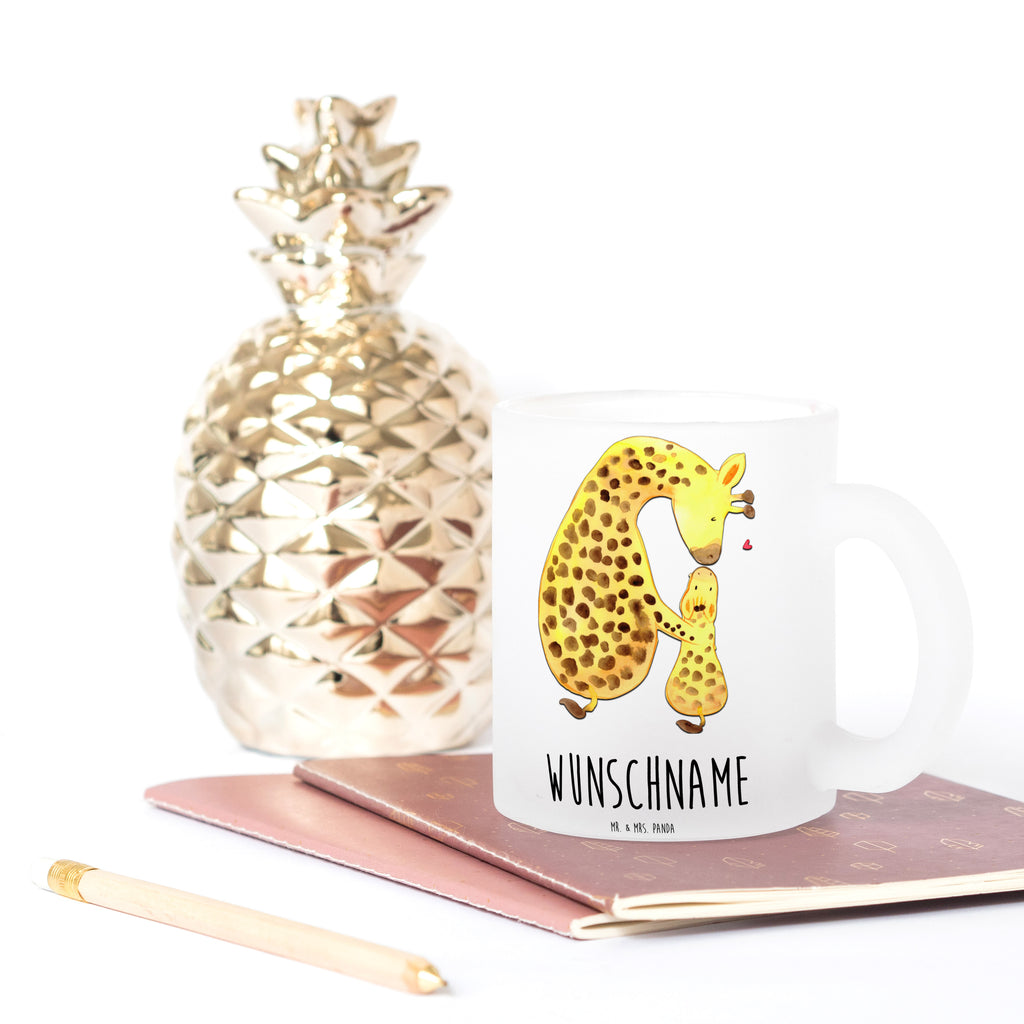 Personalisierte Teetasse Giraffe mit Kind Personalisierte Teetasse, Personalisiertes Teeglas, Personalisierter Teebecher, Personalisierte Glas Teetasse, Personalisierte Teetasse aus Glas, Teetasse mit Namen, Teeglas mit Namen, Teebecher mit Namen, Glas Teetasse mit Namen, Teetasse aus Glas mit Namen, Teetasse Wunschname, Teetasse selbst gestalten., Afrika, Wildtiere, Giraffe, Kind, Mutter, Mama, Tochter, Sohn, Lieblingsmensch