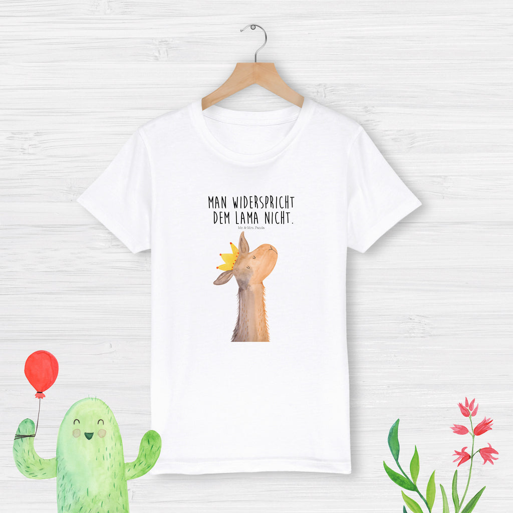 Organic Kinder T-Shirt Lamakopf König Kinder T-Shirt, Kinder T-Shirt Mädchen, Kinder T-Shirt Jungen, Lama, Alpaka, Lamas, König, Königin, Freundin, Mama, Papa, Büro Kollege, Kollegin, Chef, Vorgesetzter, Abi, Abitur