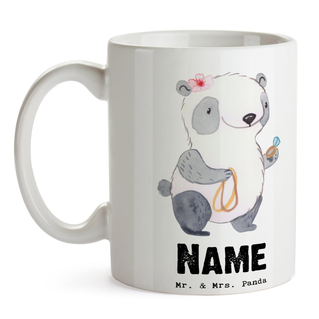 Personalisierte Tasse Schmuckverkäuferin mit Herz Personalisierte Tasse, Namenstasse, Wunschname, Personalisiert, Tasse, Namen, Drucken, Tasse mit Namen, Beruf, Ausbildung, Jubiläum, Abschied, Rente, Kollege, Kollegin, Geschenk, Schenken, Arbeitskollege, Mitarbeiter, Firma, Danke, Dankeschön, Schmuckverkäuferin, Juwelier, Goldschmied, Schmied, Schmuckwarenhändler, Schmuckgeschäft, Eröffnung