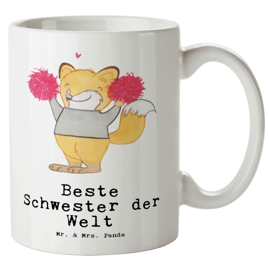 XL Tasse Fuchs Beste Schwester der Welt XL Tasse, Große Tasse, Grosse Kaffeetasse, XL Becher, XL Teetasse, spülmaschinenfest, Jumbo Tasse, Groß, für, Dankeschön, Geschenk, Schenken, Geburtstag, Geburtstagsgeschenk, Geschenkidee, Danke, Bedanken, Mitbringsel, Freude machen, Geschenktipp, Schwester, Geschwister, Schwesterherz, Sister, Familie, Kleinigkeit, Beste, Tochter