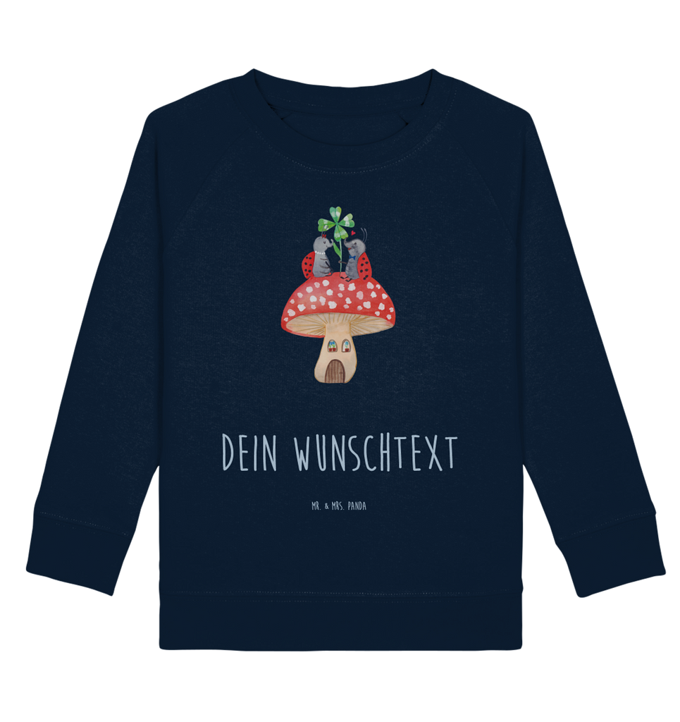 Personalisierter Kinder Pullover Marienkäfer Paar Fliegenpilz Personalisierter Kinder Pullover, Personalisiertes Kinder Sweatshirt, Jungen, Mädchen, Tiermotive, Gute Laune, lustige Sprüche, Tiere, Haus, Wohnung, zuhause, Fliegenpilz, Marienkäfer, Fleigenpilzhaus