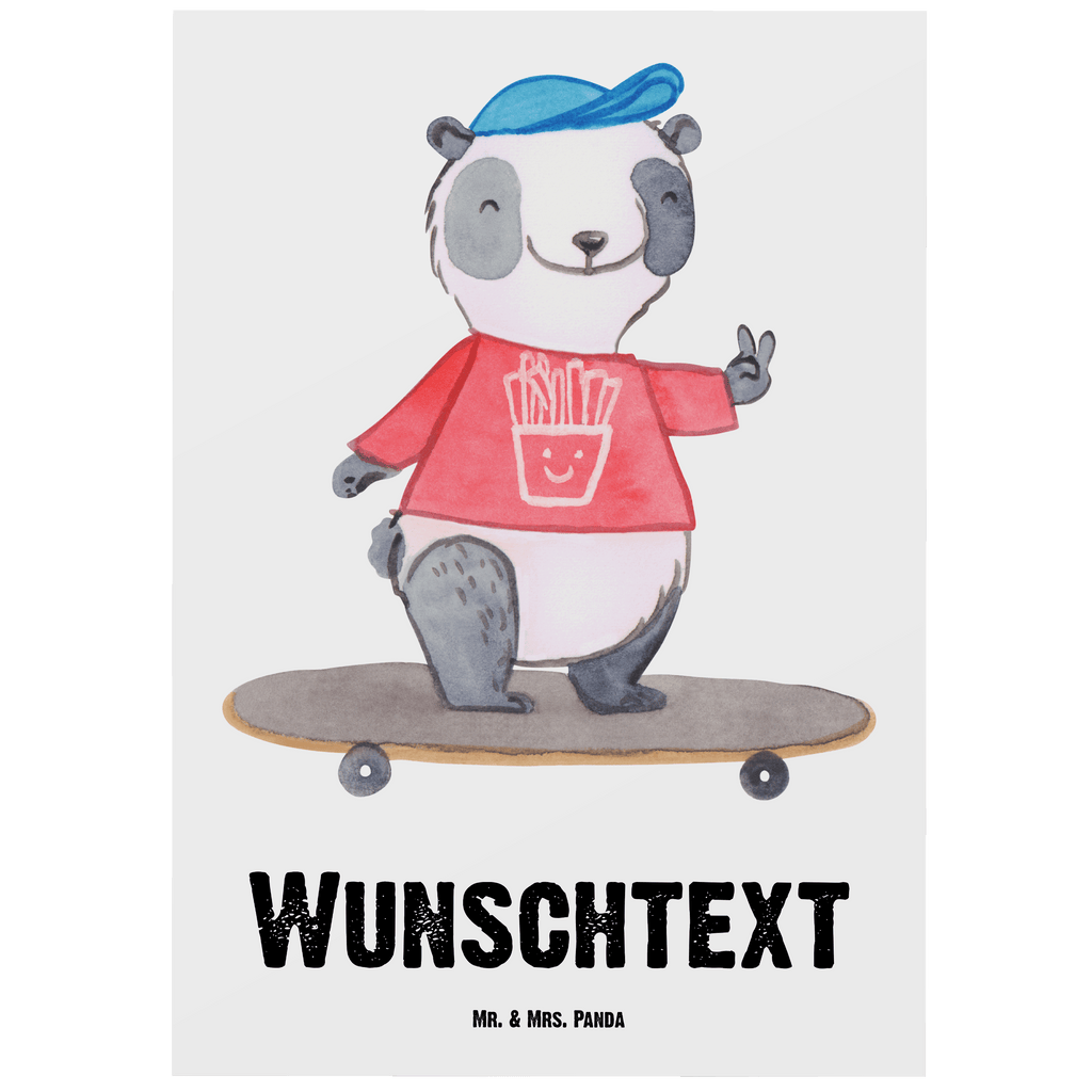 Personalisierte Postkarte Panda Longboard fahren Postkarte mit Namen, Postkarte bedrucken, Postkarte mit Wunschtext, Postkarte personalisierbar, Geschenkkarte mit Namen, Grußkarte mit Namen, Karte mit Namen, Einladung mit Namen, Ansichtskarte mit Namen, Geschenkkarte mit Wunschtext, Grußkarte mit Wunschtext, Karte mit Wunschtext, Einladung mit Wunschtext, Ansichtskarte mit Wunschtext, Geschenk, Sport, Sportart, Hobby, Schenken, Danke, Dankeschön, Auszeichnung, Gewinn, Sportler, Longboard fahren, Skaten