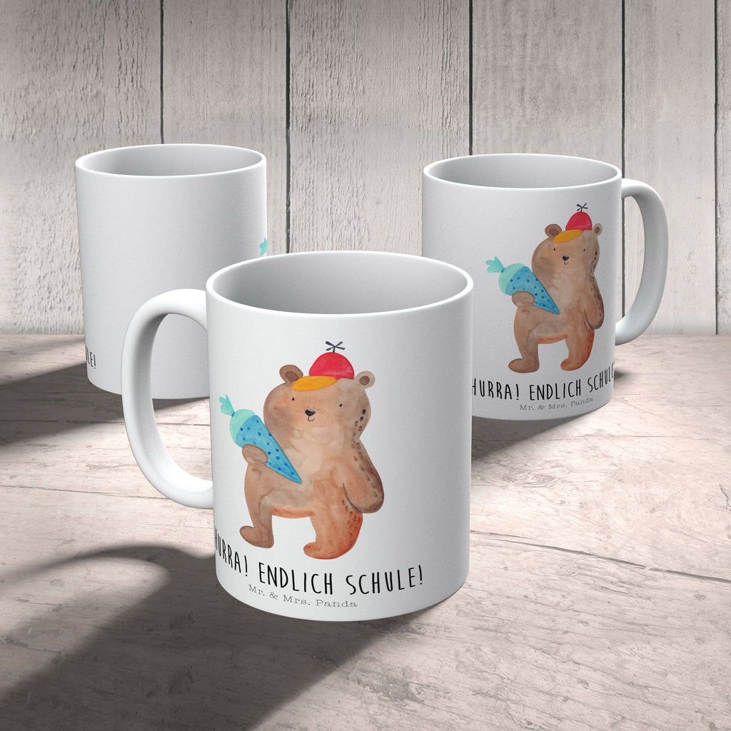 Tasse Bär Schultüte Tasse, Kaffeetasse, Teetasse, Becher, Kaffeebecher, Teebecher, Keramiktasse, Porzellantasse, Büro Tasse, Geschenk Tasse, Tasse Sprüche, Tasse Motive, Kaffeetassen, Tasse bedrucken, Designer Tasse, Cappuccino Tassen, Schöne Teetassen, Bär, Teddy, Teddybär, Bär Motiv, Schultüte, Erster Schultag Geschenk, Einschulung Geschenk, Schule Geschenk, Grundschule, Schulanfang, Schulbeginn