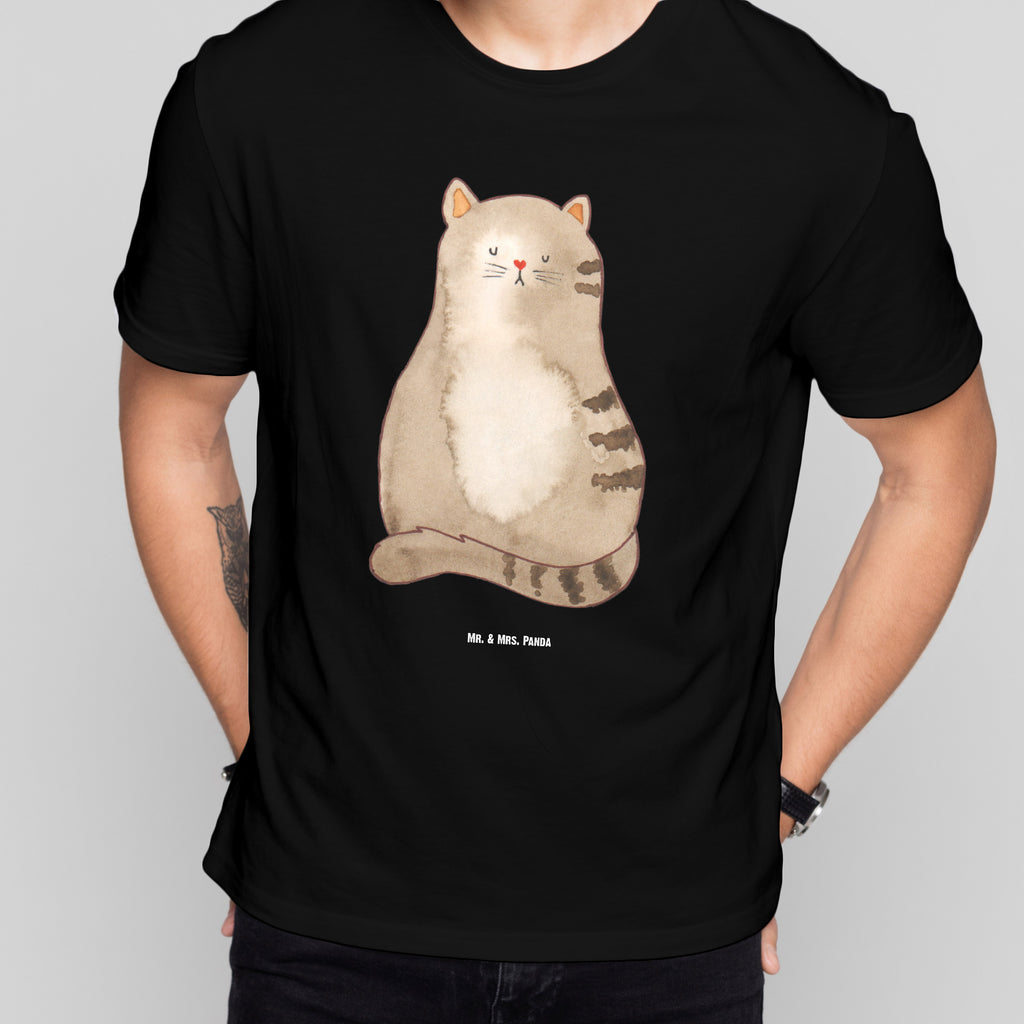 T-Shirt Standard Katze sitzend T-Shirt, Shirt, Tshirt, Lustiges T-Shirt, T-Shirt mit Spruch, Party, Junggesellenabschied, Jubiläum, Geburstag, Herrn, Damen, Männer, Frauen, Schlafshirt, Nachthemd, Sprüche, Katze, Katzenmotiv, Katzenfan, Katzendeko, Katzenfreund, Katzenliebhaber, Katzenprodukte, Katzenartikel, Katzenaccessoires, Katzensouvenirs, Katzenliebhaberprodukte, Katzenmotive, Katzen, Kater, Mietze, Cat, Cats, Katzenhalter, Katzenbesitzerin, Haustier, Katzenliebe, Lebensinhalt, Liebe, Mittelpunkt, Familie