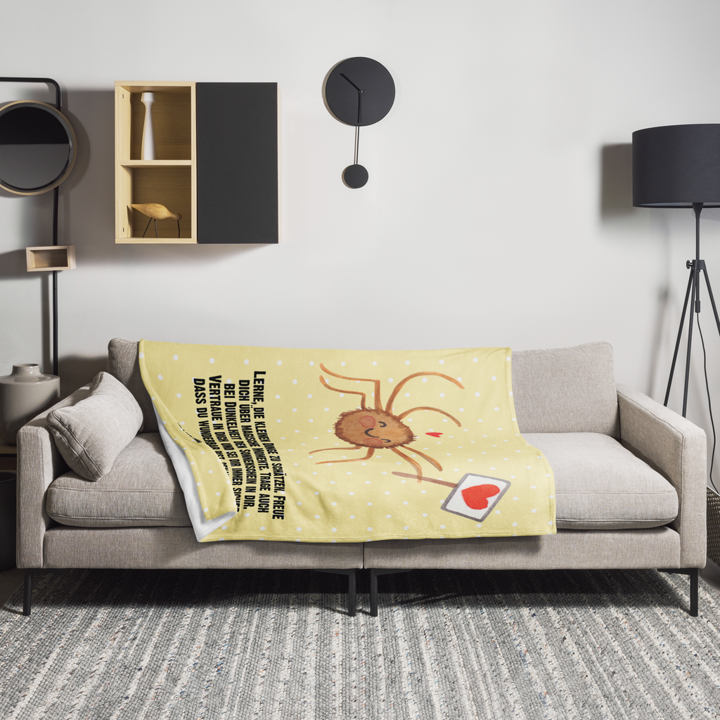 Kuscheldecke Spinne Agathe Motivation Decke, Wohndecke, Tagesdecke, Wolldecke, Sofadecke, Spinne Agathe, Spinne, Agathe, Videos, Merchandise, Motivation, Glück, Liebe, Vertrauen, Dankeschön