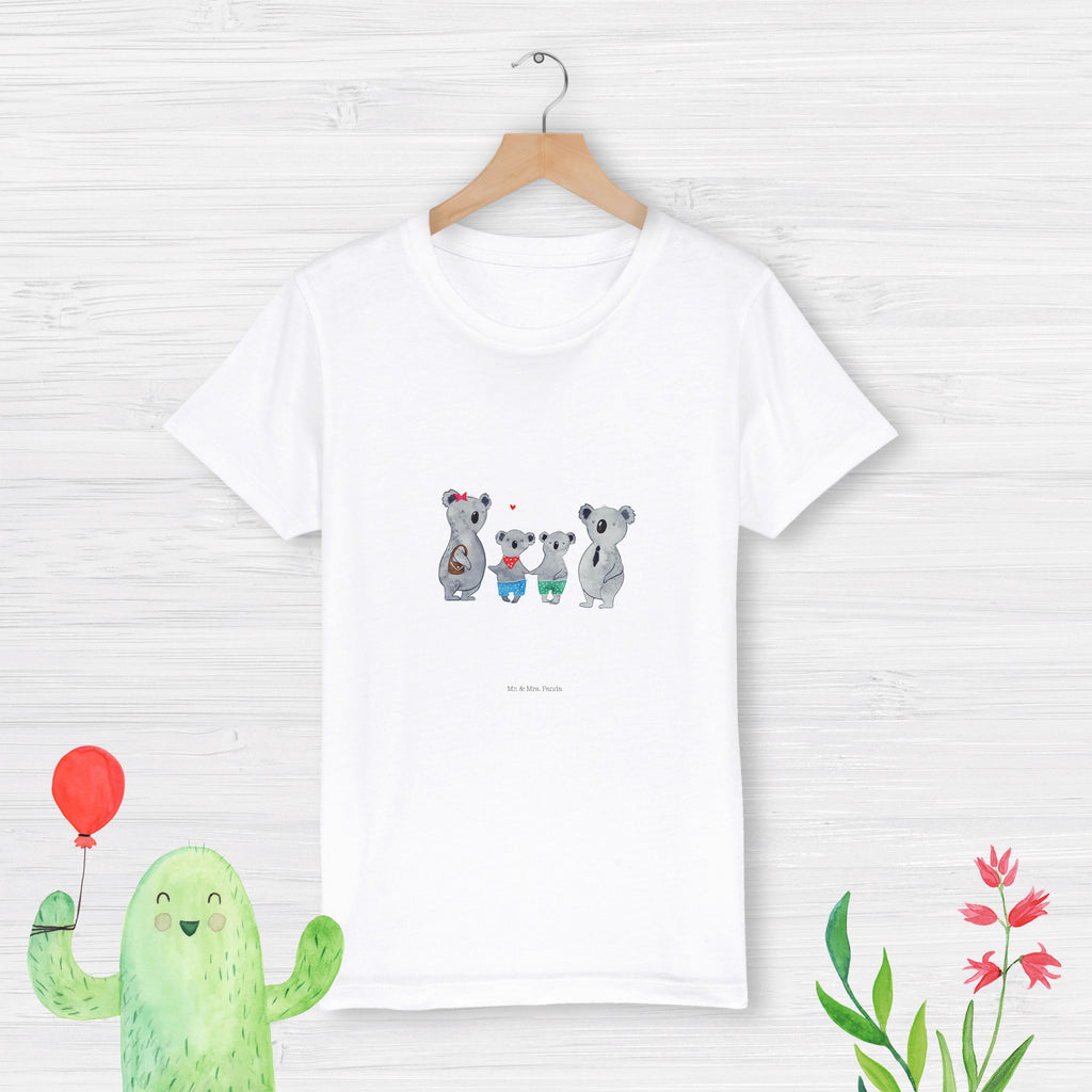 Organic Kinder T-Shirt Koala Familie zwei Kinder T-Shirt, Kinder T-Shirt Mädchen, Kinder T-Shirt Jungen, Familie, Vatertag, Muttertag, Bruder, Schwester, Mama, Papa, Oma, Opa, Koala, Koalabär, beste Familie, Familienzeit, Familienleben, Koalafamilie, Lieblingsfamilie