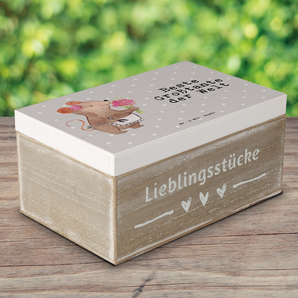 Holzkiste Maus Beste Großtante der Welt Holzkiste, Kiste, Schatzkiste, Truhe, Schatulle, XXL, Erinnerungsbox, Erinnerungskiste, Dekokiste, Aufbewahrungsbox, Geschenkbox, Geschenkdose, für, Dankeschön, Geschenk, Schenken, Geburtstag, Geburtstagsgeschenk, Geschenkidee, Danke, Bedanken, Mitbringsel, Freude machen, Geschenktipp, Großtante, Grosstante, Tante, Lieblingstante, Familie, Schwester, Tanten, Kleinigkeit, Beste, Nichte, Neffe, Groß