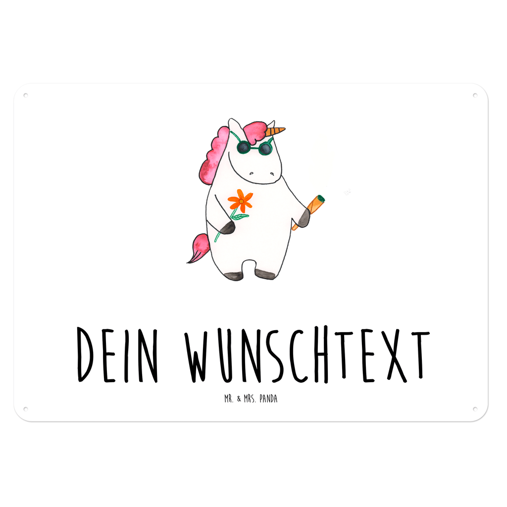 Personalisiertes Blechschild Einhorn Woodstock Blechschild, Metallschild, Geschenk Schild, Schild, Magnet-Metall-Schild, Deko Schild, Wandschild, Wand-Dekoration, Türschild, Einhorn, Einhörner, Einhorn Deko, Pegasus, Unicorn, Kiffen, Joint, Zigarette, Alkohol, Party, Spaß. lustig, witzig, Woodstock