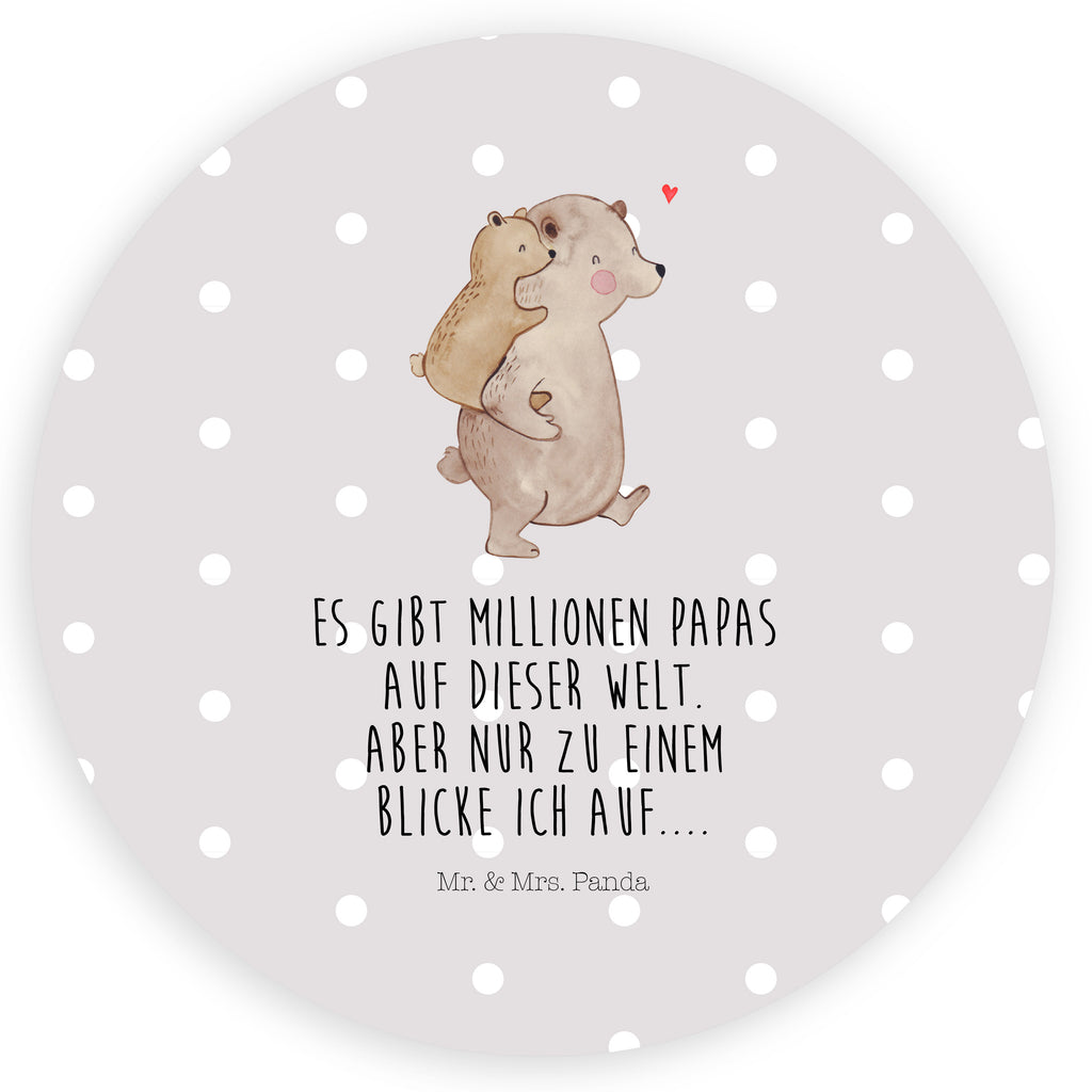 Rund Aufkleber Papa Bär Sticker, Aufkleber, Etikett, Familie, Vatertag, Muttertag, Bruder, Schwester, Mama, Papa, Oma, Opa, Geschenk, Vater, Papi, Vati, Onkel, Geburtstag