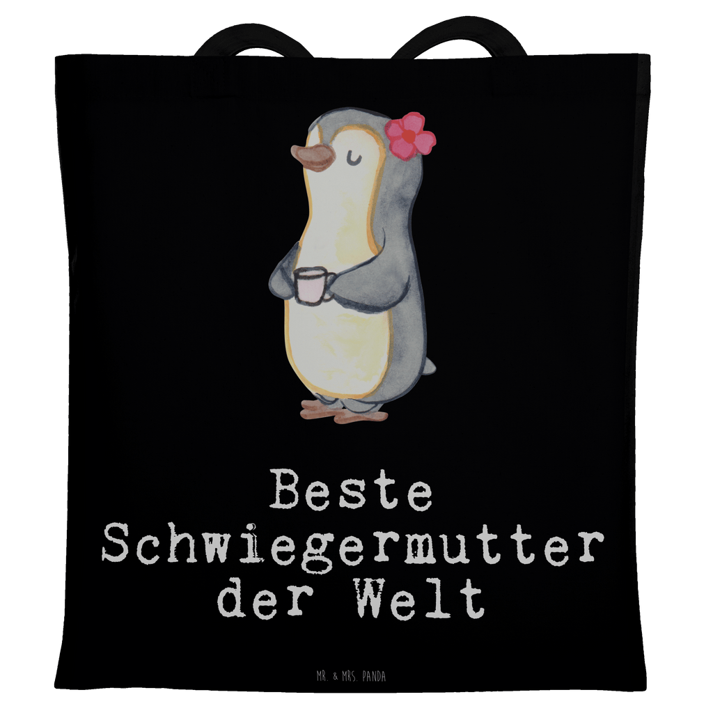 Tragetasche Pinguin Beste Schwiegermutter der Welt Beuteltasche, Beutel, Einkaufstasche, Jutebeutel, Stoffbeutel, Tasche, Shopper, Umhängetasche, Strandtasche, Schultertasche, Stofftasche, Tragetasche, Badetasche, Jutetasche, Einkaufstüte, Laptoptasche, für, Dankeschön, Geschenk, Schenken, Geburtstag, Geburtstagsgeschenk, Geschenkidee, Danke, Bedanken, Mitbringsel, Freude machen, Geschenktipp, Schwiegermutter, Schwiegermama, Schwiegereltern, Mama, Mutter, Mutter des Ehepartners, angeheiratet