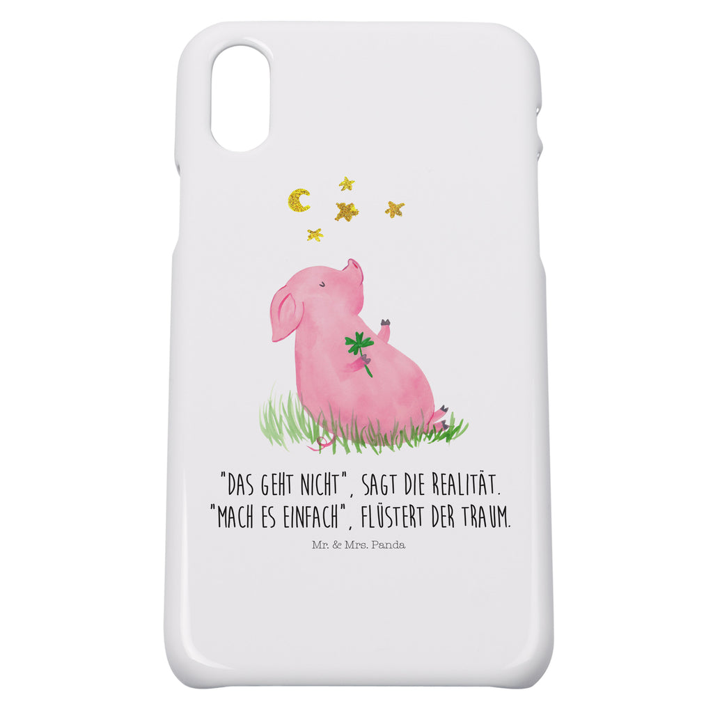 Handyhülle Schwein Glück Handyhülle, Handycover, Cover, Handy, Hülle, Iphone 10, Iphone X, Tiermotive, Gute Laune, lustige Sprüche, Tiere, Glücksschwein. Glück, Schwein, Schweinchen, Sterne, Sernchen, Ziele, Träume, Motivation, Glücksbringer