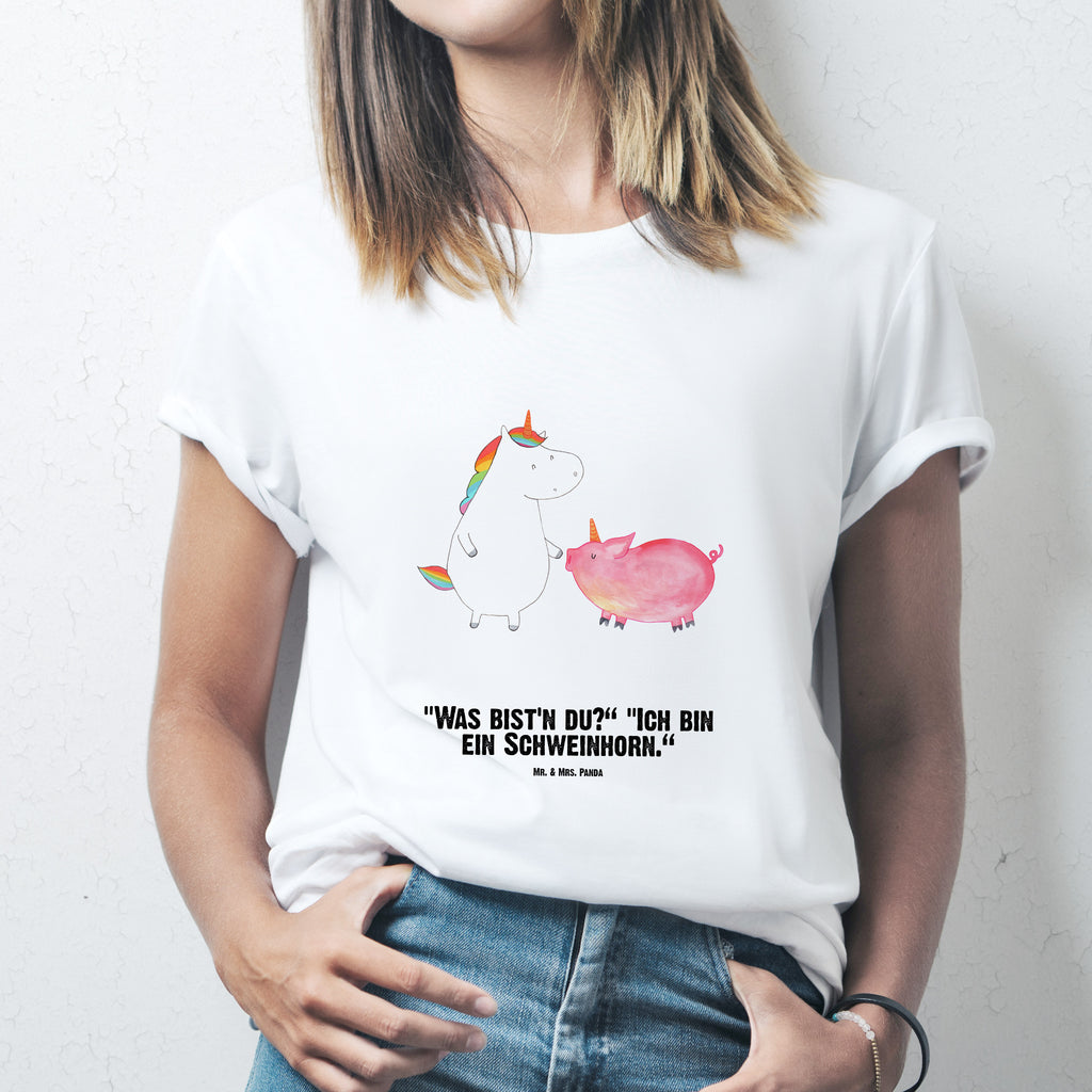Personalisiertes T-Shirt Einhorn + Schweinhorn T-Shirt Personalisiert, T-Shirt mit Namen, T-Shirt mit Aufruck, Männer, Frauen, Wunschtext, Bedrucken, Einhorn, Einhörner, Einhorn Deko, Pegasus, Unicorn, Freundschaft, Schweinhorn, Schwein, Freundin, Schweinchen