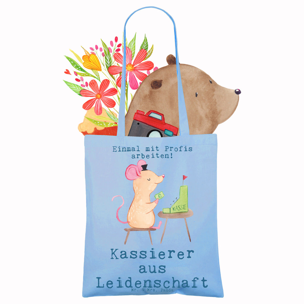 Tragetasche Kassierer aus Leidenschaft Beuteltasche, Beutel, Einkaufstasche, Jutebeutel, Stoffbeutel, Tasche, Shopper, Umhängetasche, Strandtasche, Schultertasche, Stofftasche, Tragetasche, Badetasche, Jutetasche, Einkaufstüte, Laptoptasche, Beruf, Ausbildung, Jubiläum, Abschied, Rente, Kollege, Kollegin, Geschenk, Schenken, Arbeitskollege, Mitarbeiter, Firma, Danke, Dankeschön, Kassierer, Kassenwart, Mitarbeiter Kasse