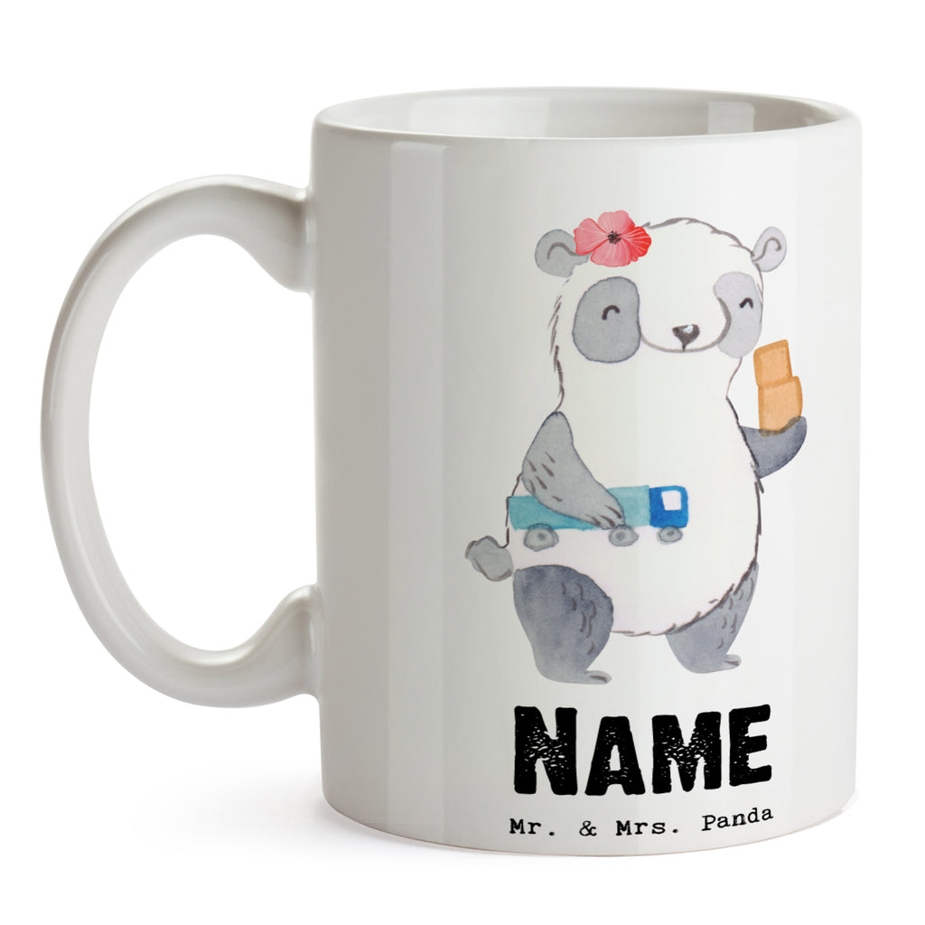 Personalisierte Tasse Speditionskauffrau mit Herz Personalisierte Tasse, Namenstasse, Wunschname, Personalisiert, Tasse, Namen, Drucken, Tasse mit Namen, Beruf, Ausbildung, Jubiläum, Abschied, Rente, Kollege, Kollegin, Geschenk, Schenken, Arbeitskollege, Mitarbeiter, Firma, Danke, Dankeschön