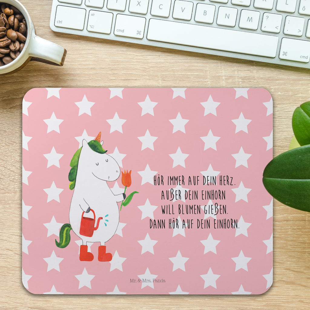 Mauspad Einhorn Gärtner Mousepad, Computer zubehör, Büroausstattung, PC Zubehör, Arbeitszimmer, Mauspad, Einzigartiges Mauspad, Designer Mauspad, Mausunterlage, Mauspad Büro, Einhorn, Einhörner, Einhorn Deko, Pegasus, Unicorn, Luftballon, Gießkanne, Giesskanne, Lebenslust, Freude, Blume, Freundin, Garten, Stiefel