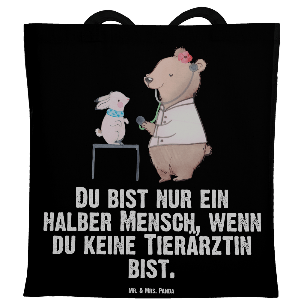 Tragetasche Tierärztin mit Herz Beuteltasche, Beutel, Einkaufstasche, Jutebeutel, Stoffbeutel, Tasche, Shopper, Umhängetasche, Strandtasche, Schultertasche, Stofftasche, Tragetasche, Badetasche, Jutetasche, Einkaufstüte, Laptoptasche, Beruf, Ausbildung, Jubiläum, Abschied, Rente, Kollege, Kollegin, Geschenk, Schenken, Arbeitskollege, Mitarbeiter, Firma, Danke, Dankeschön