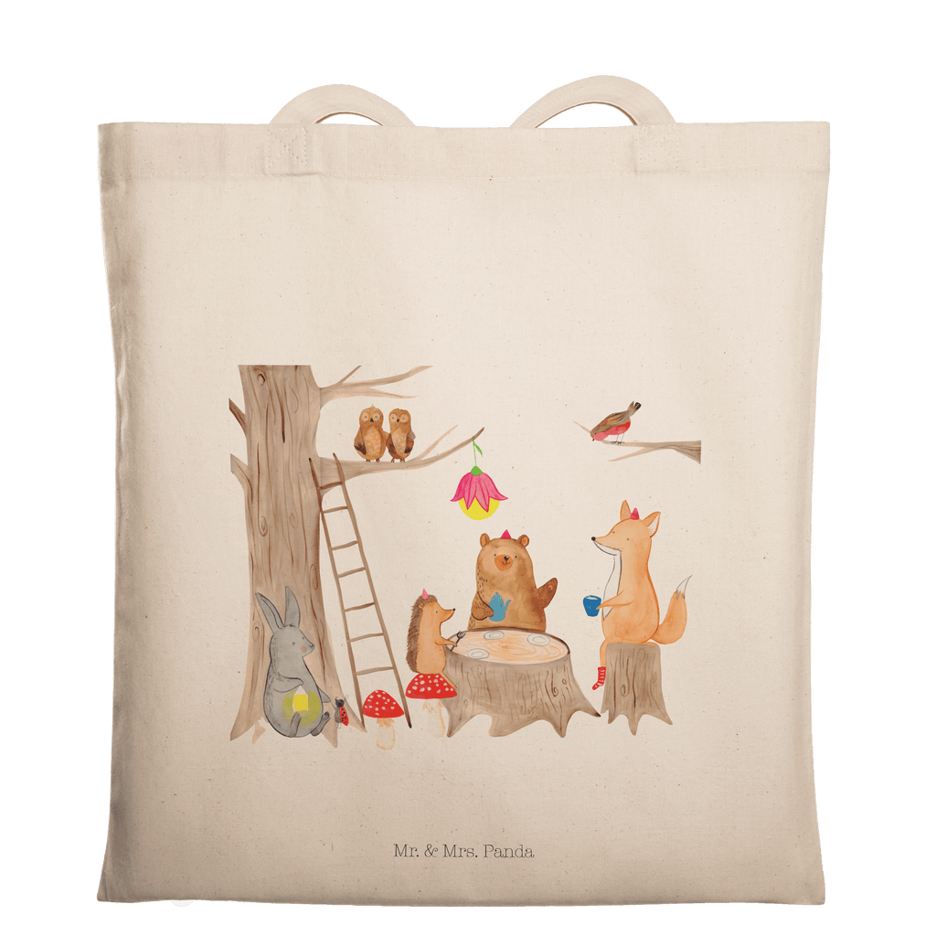 Tragetasche Waldtiere Picknick Beuteltasche, Beutel, Einkaufstasche, Jutebeutel, Stoffbeutel, Tasche, Shopper, Umhängetasche, Strandtasche, Schultertasche, Stofftasche, Tragetasche, Badetasche, Jutetasche, Einkaufstüte, Laptoptasche, Tiermotive, Gute Laune, lustige Sprüche, Tiere, Waldtiere, Picknick, Wald, Fuchs, Hase, Igel, Maus, Eichhörnchen