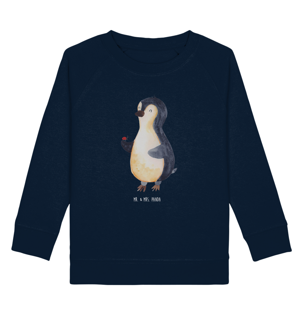 Organic Kinder Pullover Pinguin Marienkäfer Kinder Pullover, Kinder Sweatshirt, Jungen, Mädchen, Pinguin, Pinguine, Marienkäfer, Liebe, Wunder, Glück, Freude, Lebensfreude