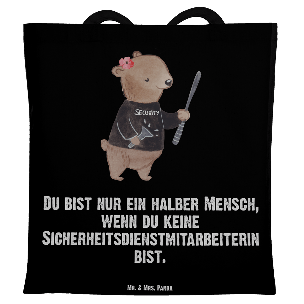 Tragetasche Sicherheitsdienstmitarbeiterin mit Herz Beuteltasche, Beutel, Einkaufstasche, Jutebeutel, Stoffbeutel, Tasche, Shopper, Umhängetasche, Strandtasche, Schultertasche, Stofftasche, Tragetasche, Badetasche, Jutetasche, Einkaufstüte, Laptoptasche, Beruf, Ausbildung, Jubiläum, Abschied, Rente, Kollege, Kollegin, Geschenk, Schenken, Arbeitskollege, Mitarbeiter, Firma, Danke, Dankeschön