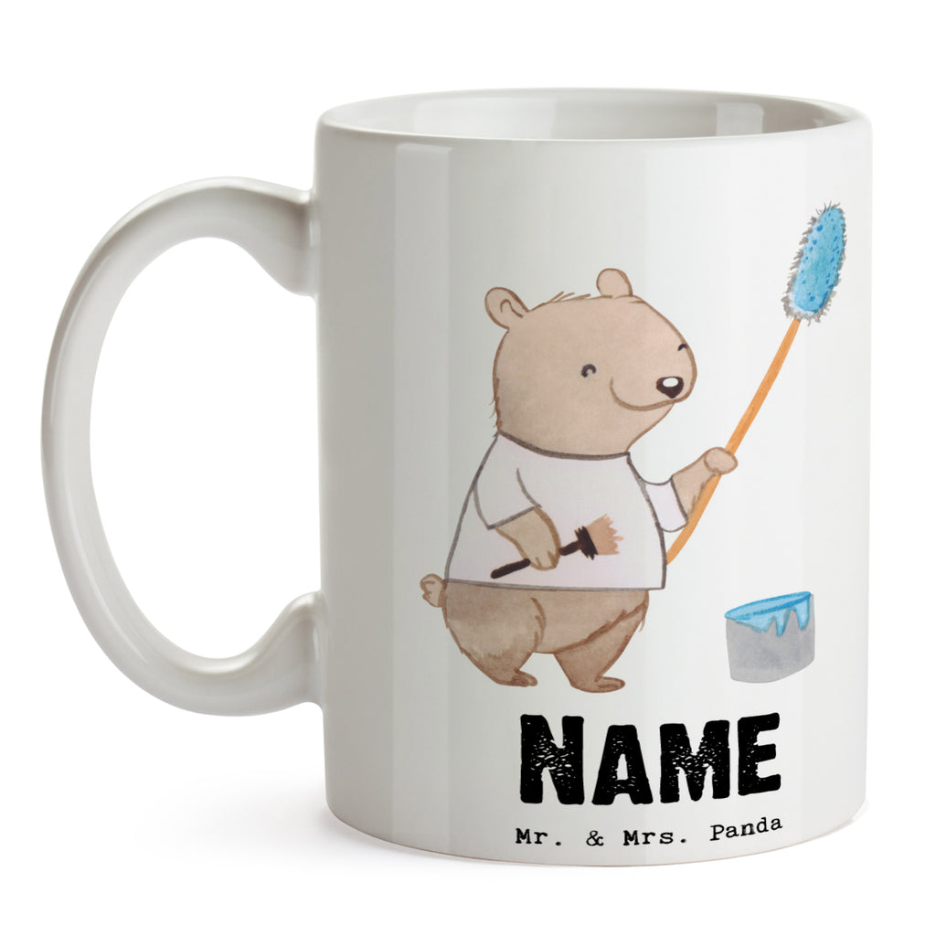 Personalisierte Tasse Maler mit Herz Personalisierte Tasse, Namenstasse, Wunschname, Personalisiert, Tasse, Namen, Drucken, Tasse mit Namen, Beruf, Ausbildung, Jubiläum, Abschied, Rente, Kollege, Kollegin, Geschenk, Schenken, Arbeitskollege, Mitarbeiter, Firma, Danke, Dankeschön, Maler, Malermeister, Gesellenprüfung, Meisterprüfung, Malerbetrieb