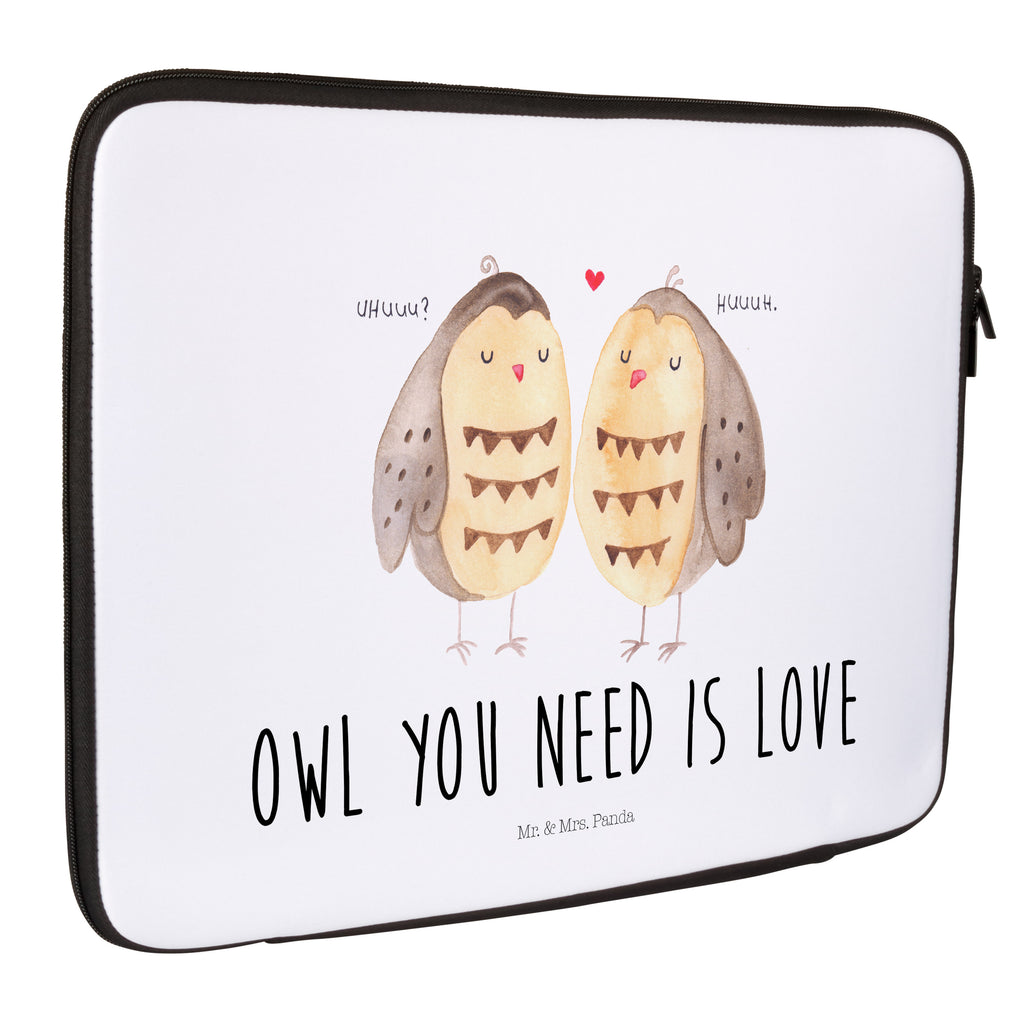 Notebook Tasche Eule Liebe Notebook Tasche, Laptop, Computertasche, Tasche, Notebook-Tasche, Notebook-Reisehülle, Notebook Schutz, Eule, Eule Deko, Liebe, Hochzeit Spruch, Owl, All you need is love, Liebe Spruch, Freundin Geschenk, Freund, Wortspiel lustig