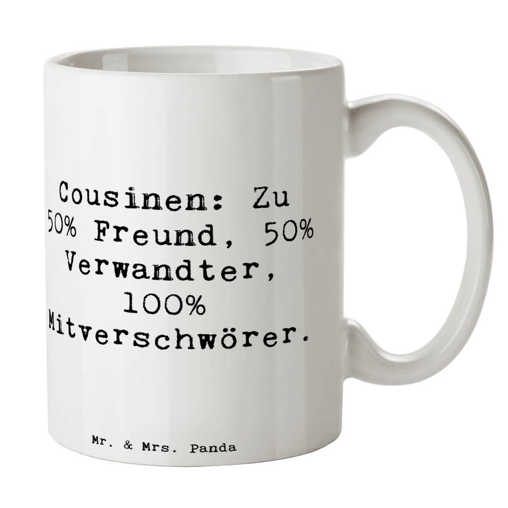 Tasse Spruch Cousin Mitverschwörer Tasse, Kaffeetasse, Teetasse, Becher, Kaffeebecher, Teebecher, Keramiktasse, Porzellantasse, Büro Tasse, Geschenk Tasse, Tasse Sprüche, Tasse Motive, Kaffeetassen, Tasse bedrucken, Designer Tasse, Cappuccino Tassen, Schöne Teetassen, Familie, Vatertag, Muttertag, Bruder, Schwester, Mama, Papa, Oma, Opa